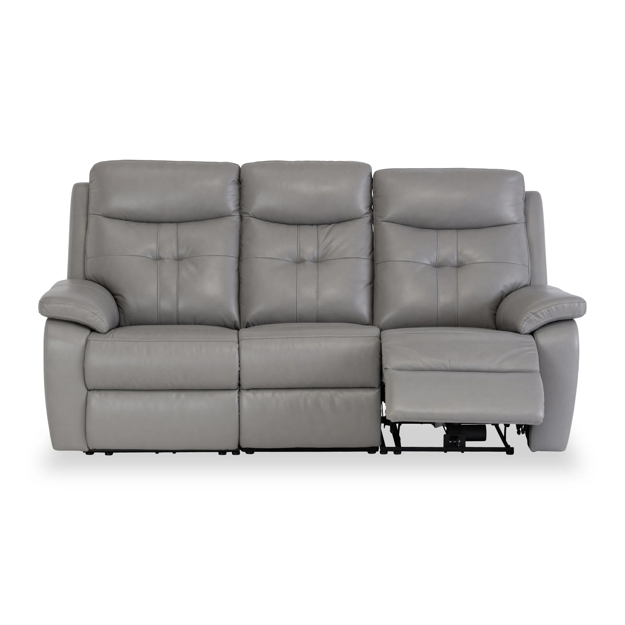 Talbot Leather Power Reclining 3 Seater Sofa - Image 8