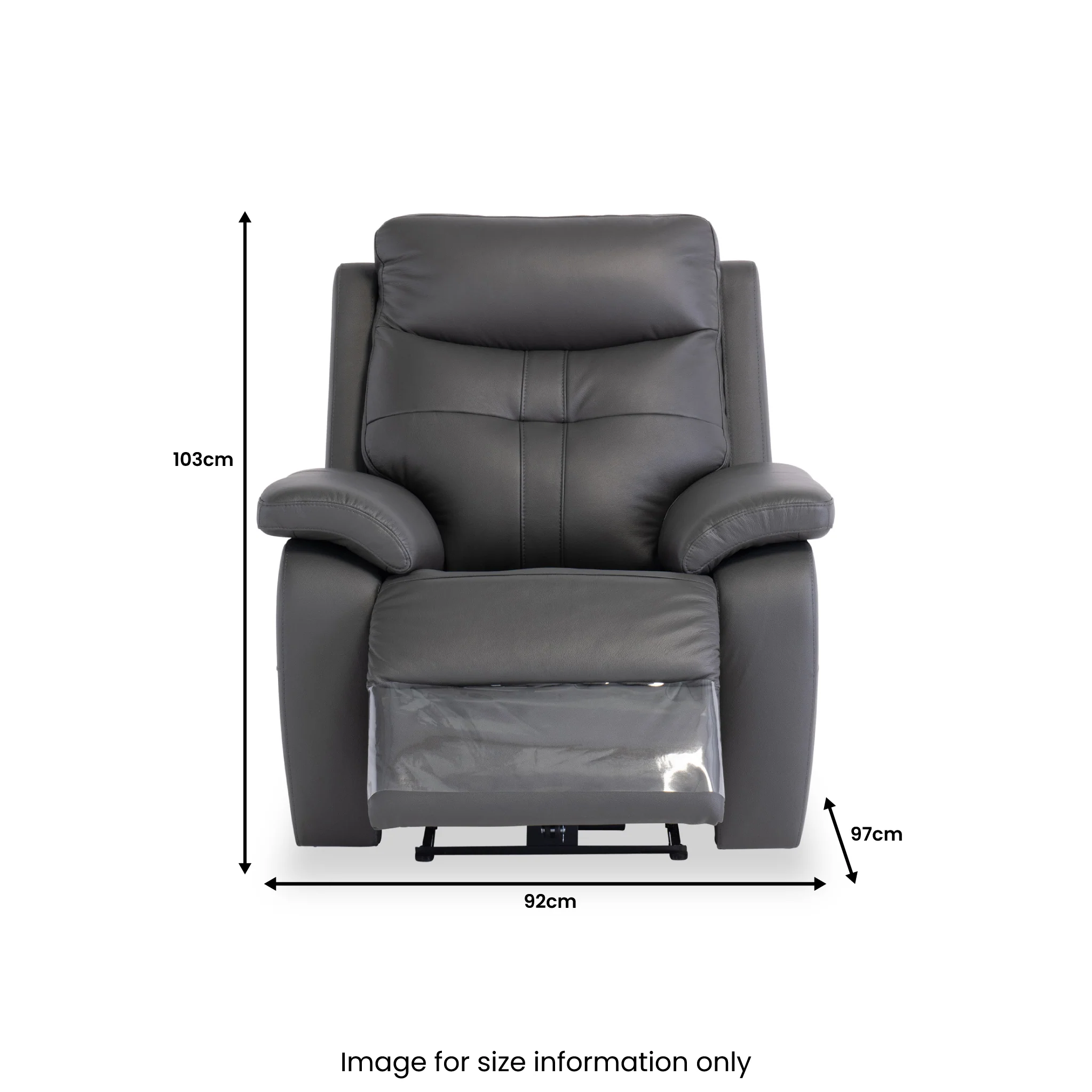 Talbot Leather Power Reclining Armchair - Image 16