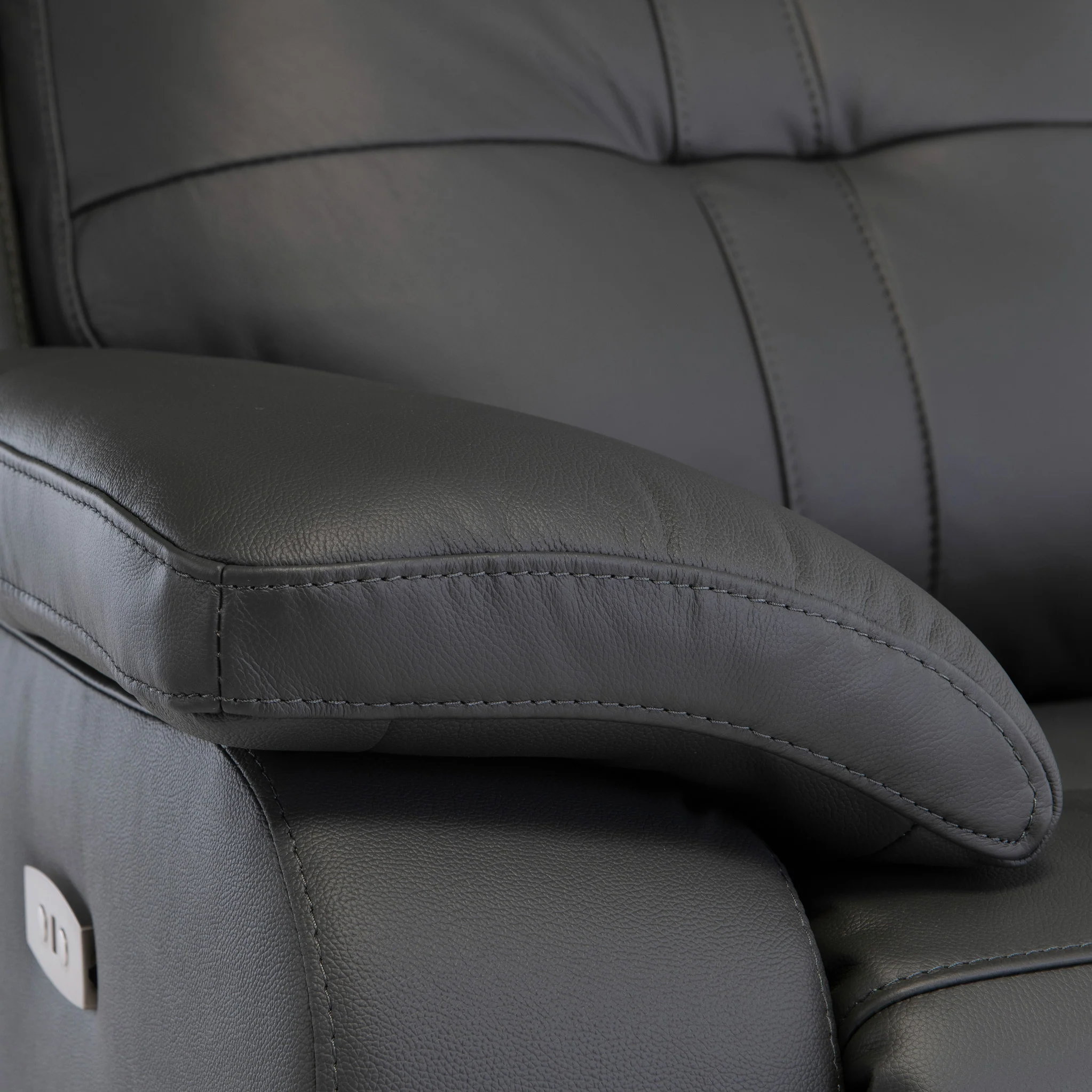 Talbot Leather Power Reclining Armchair - Image 3