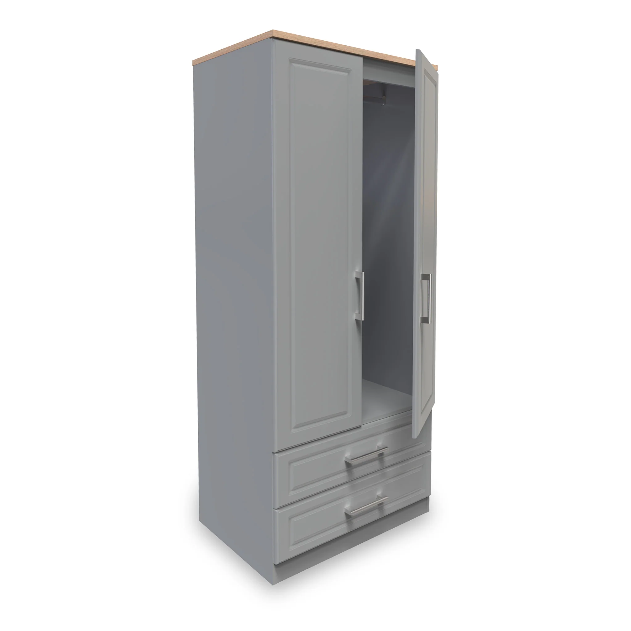 Talland 2 Door 2 Drawer Wardrobe - Image 14