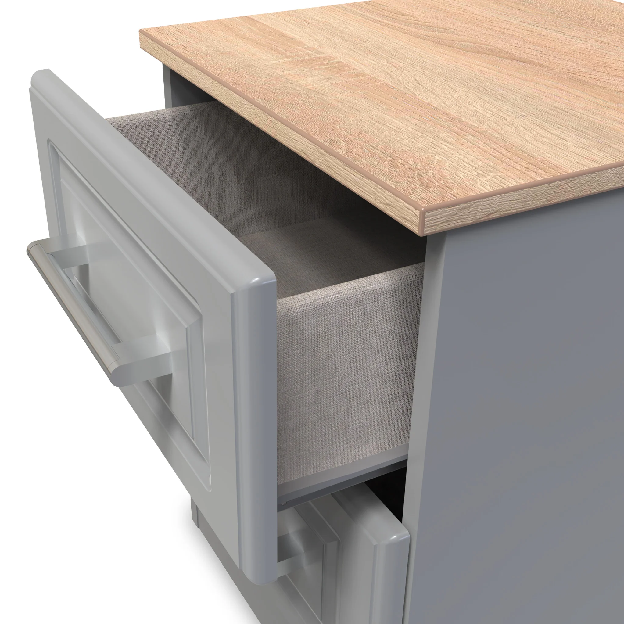 Talland 2 Drawer Bedside Cabinet - Image 8
