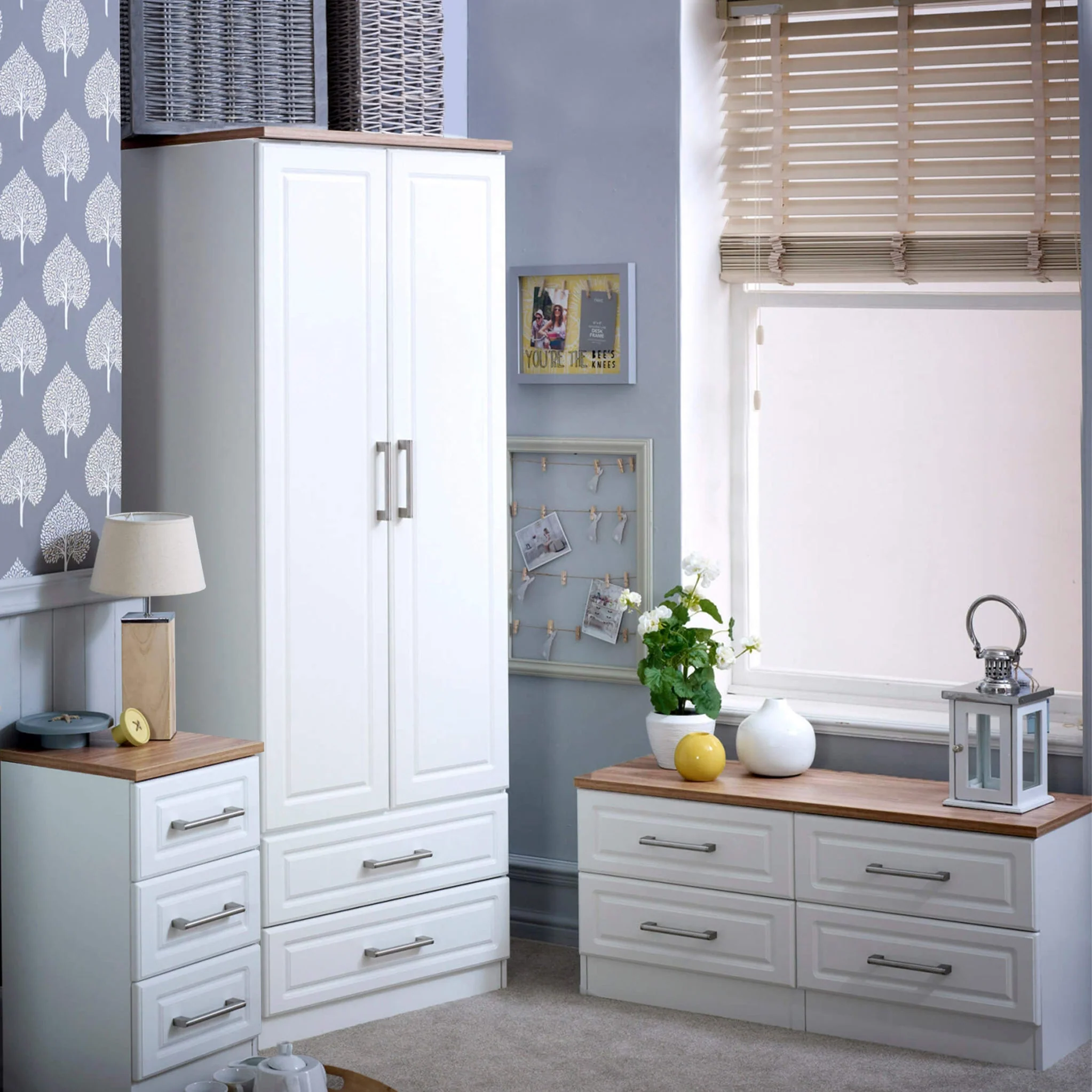 Talland 3 Drawer Bedside Cabinet - Image 5