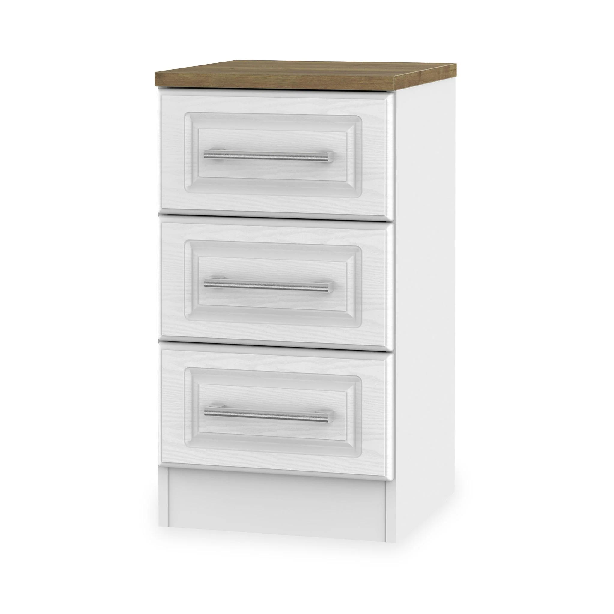 Talland 3 Drawer Bedside Cabinet - Image 6