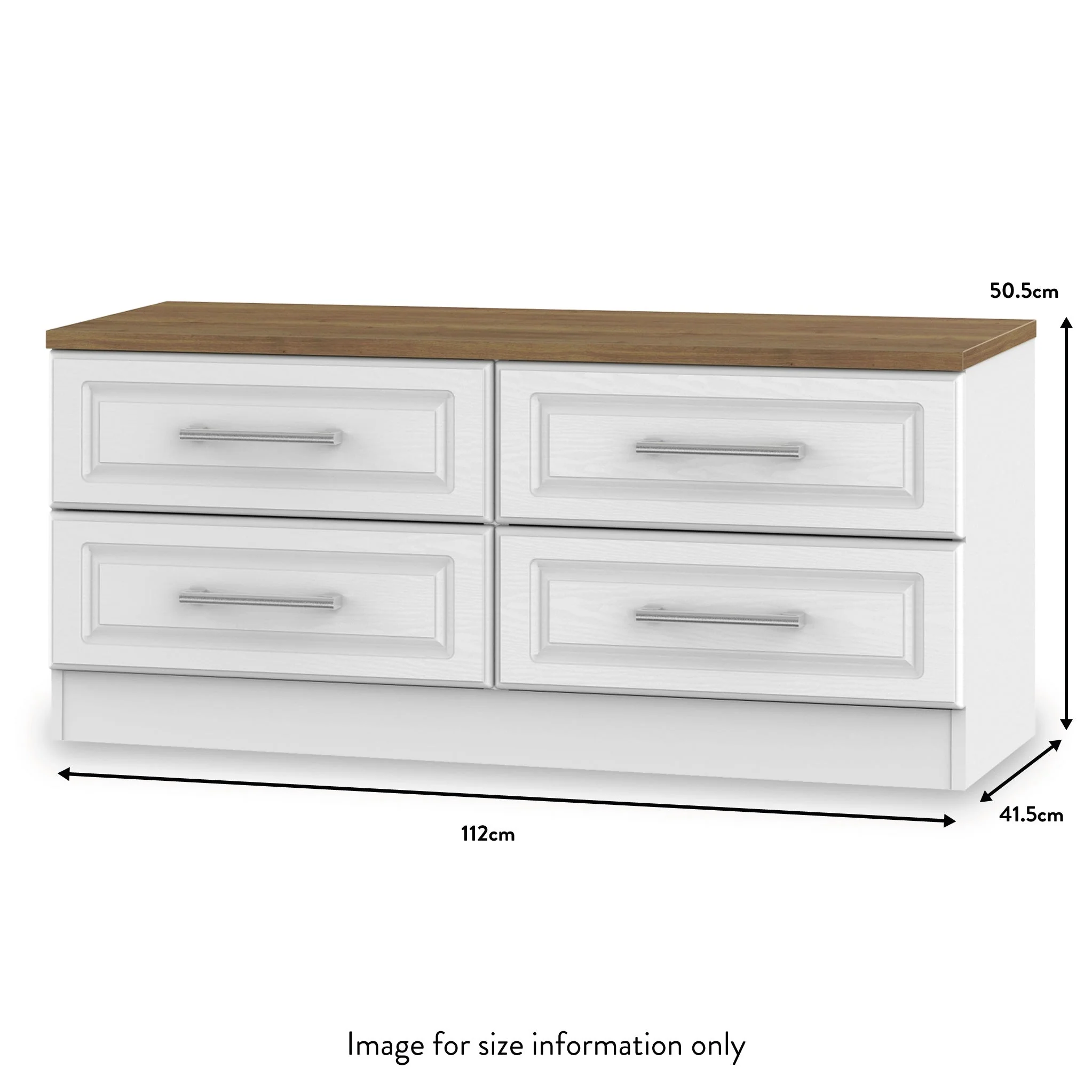 Talland 4 Drawer Low Storage Unit - Image 18