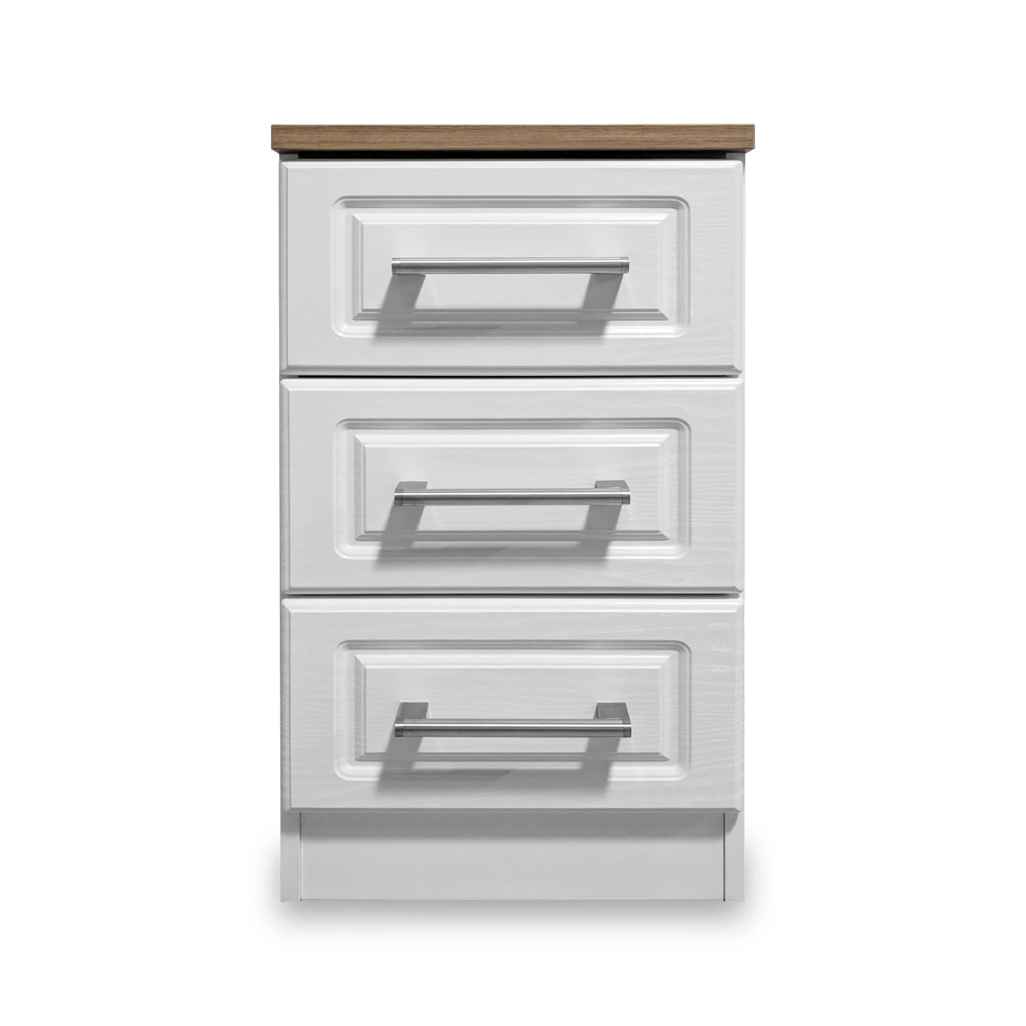 Talland 3 Drawer Bedside Cabinet - Image 3