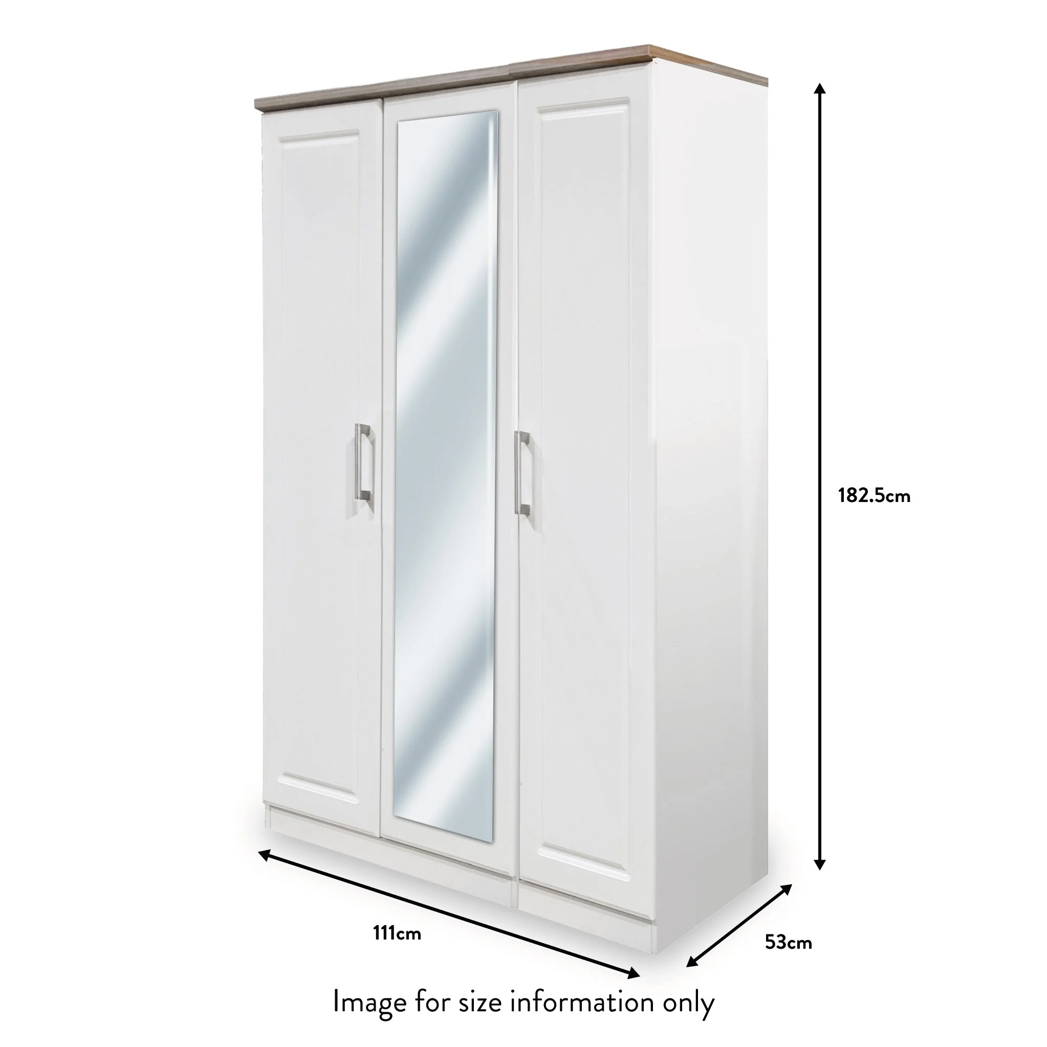 Talland 3 Door Wardrobe - Image 16