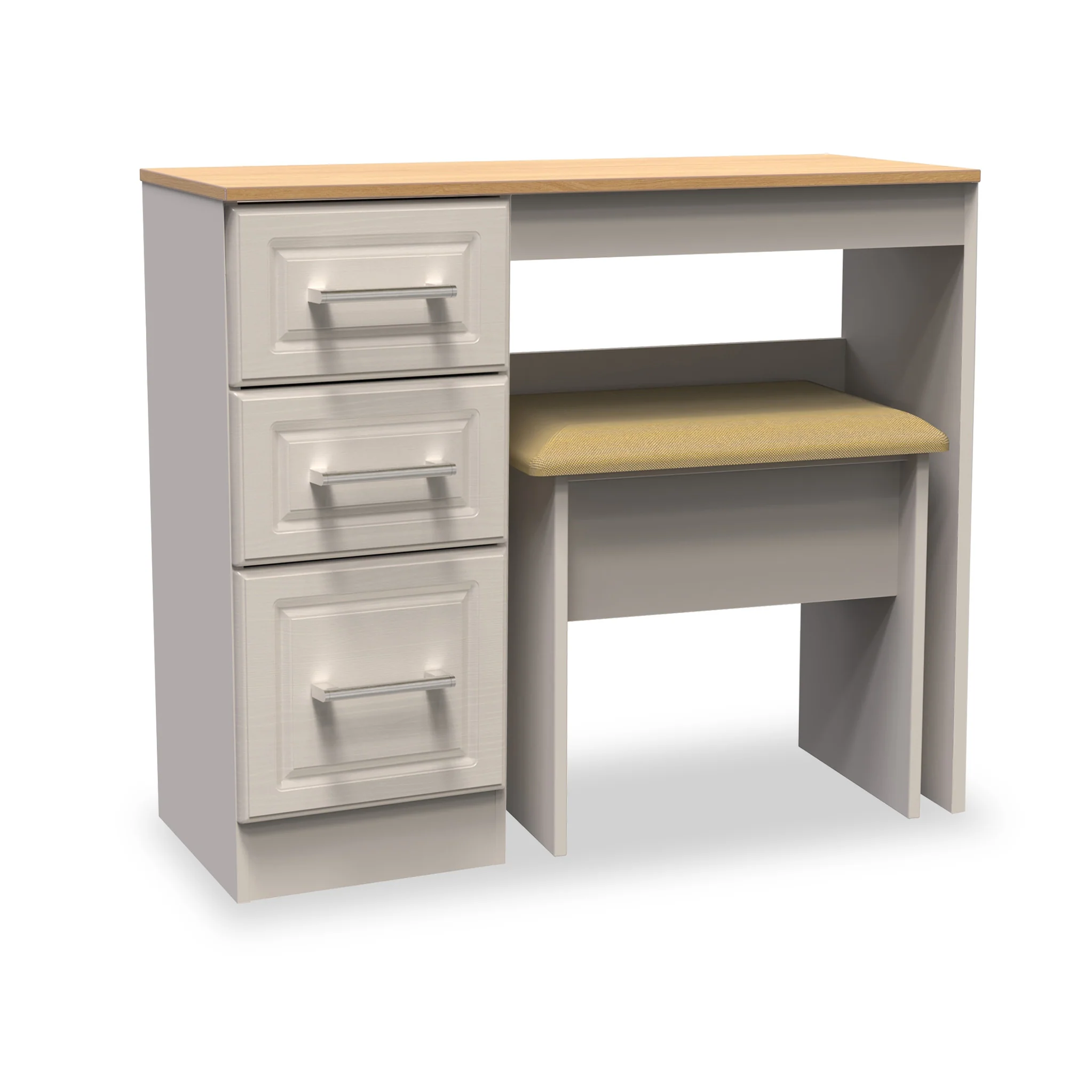 Talland White Dressing Table with Stool - Image 10