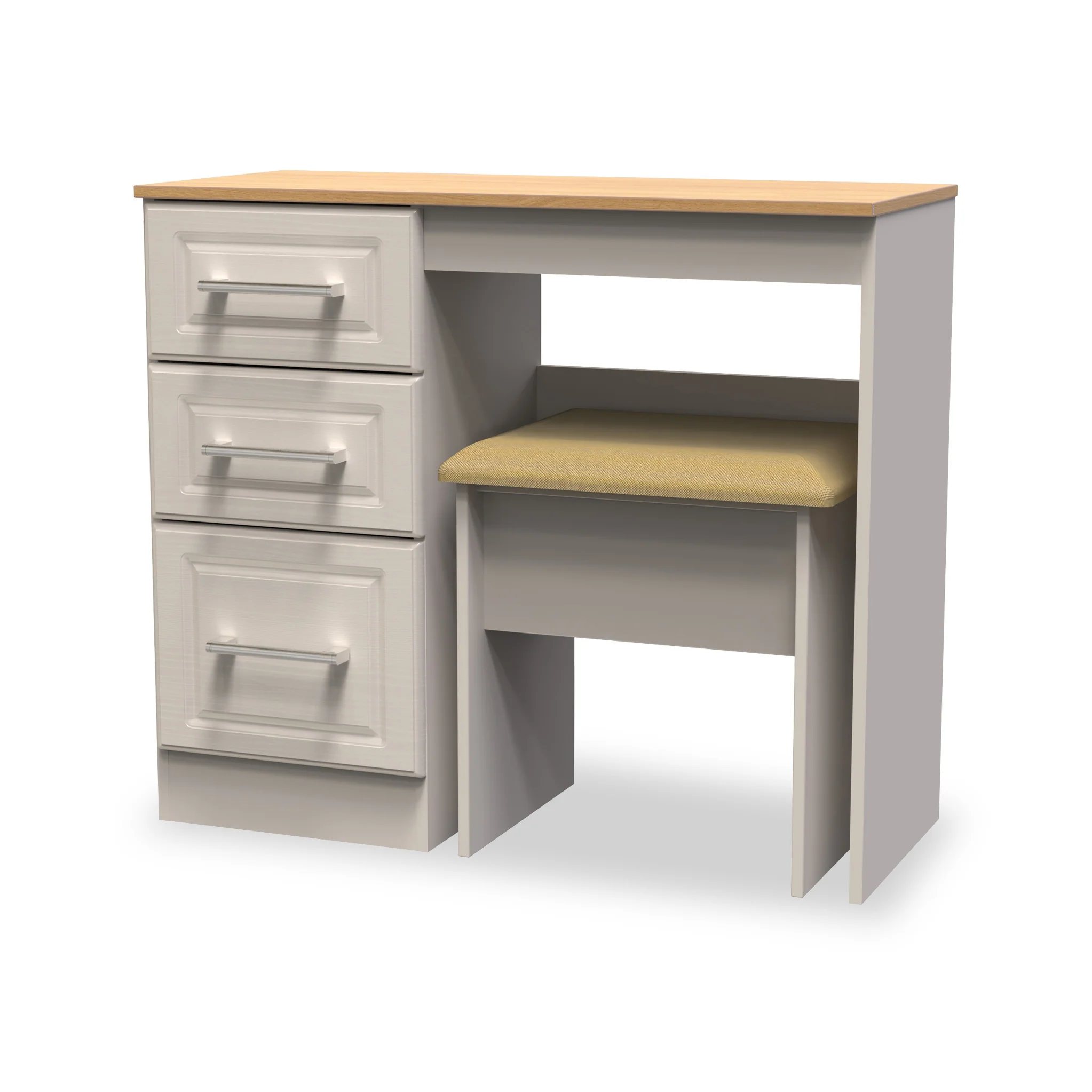 Talland White Dressing Table with Stool - Image 15