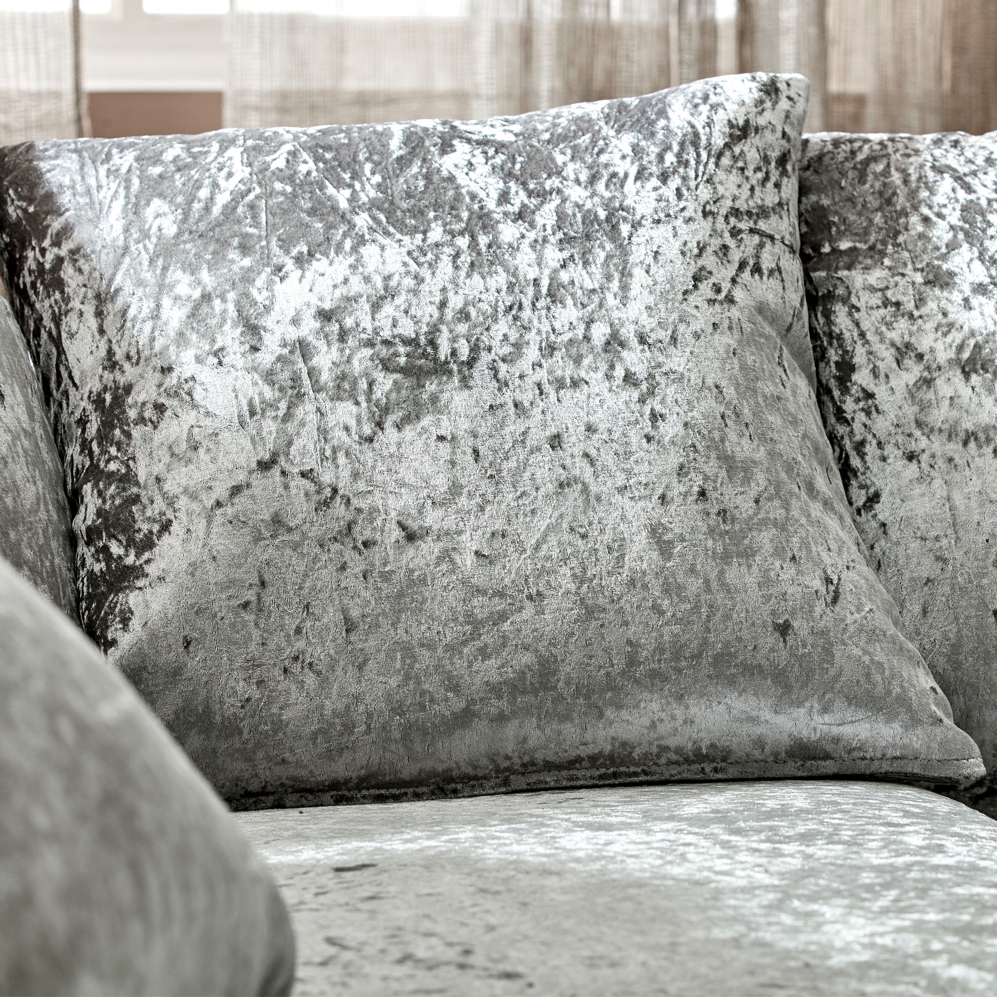Tamara Crushed Velvet Chaise Sofa - Image 12