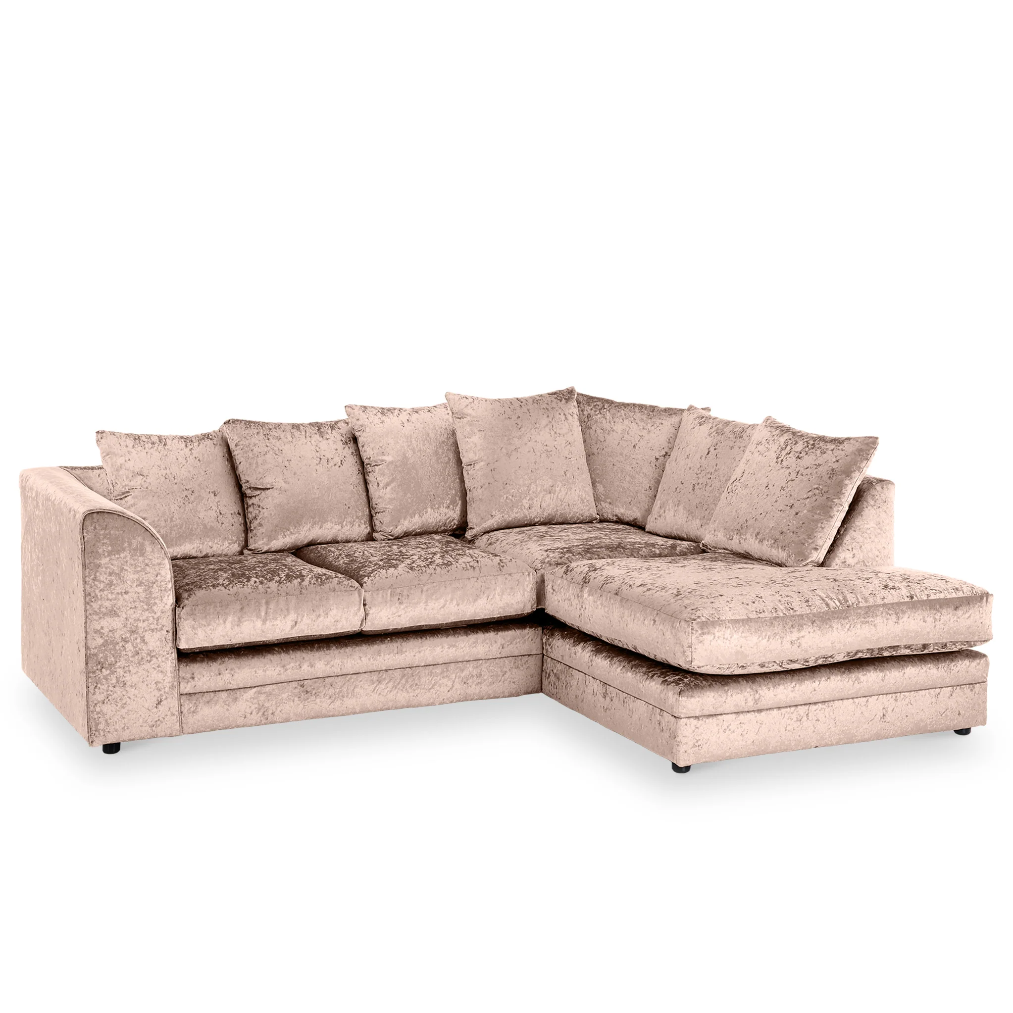 Tamara Crushed Velvet Chaise Sofa - Image 16