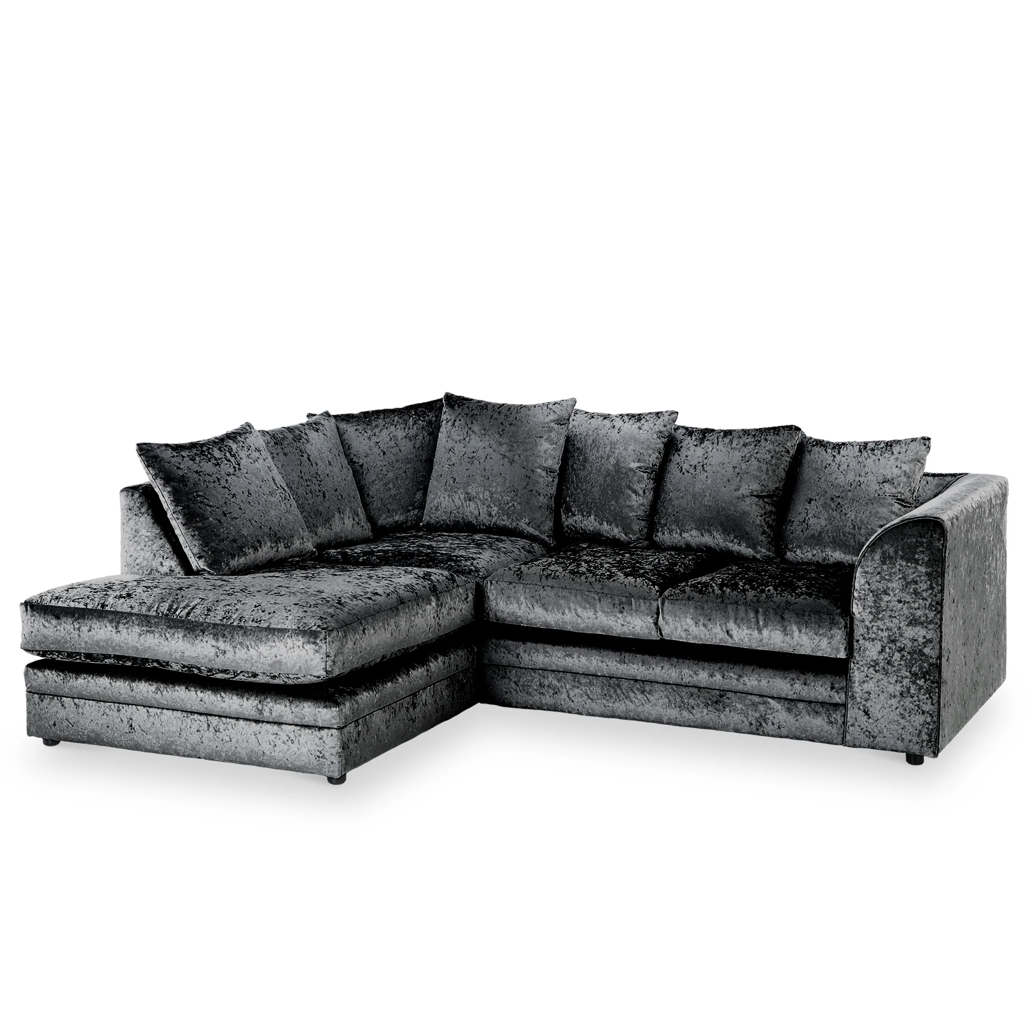 Tamara Crushed Velvet Chaise Sofa - Image 31