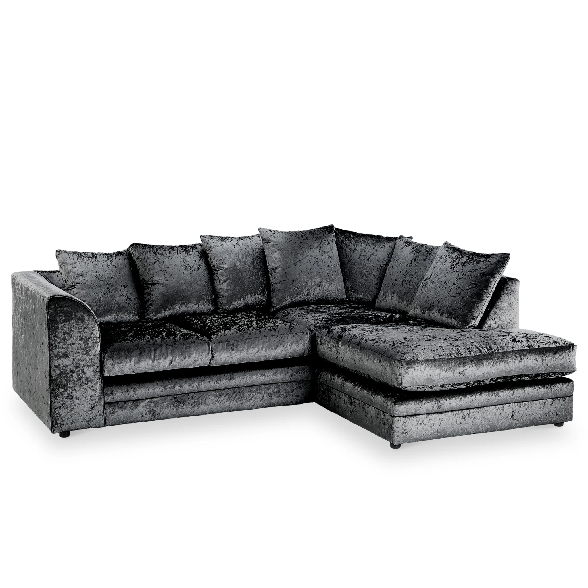 Tamara Crushed Velvet Chaise Sofa - Image 34