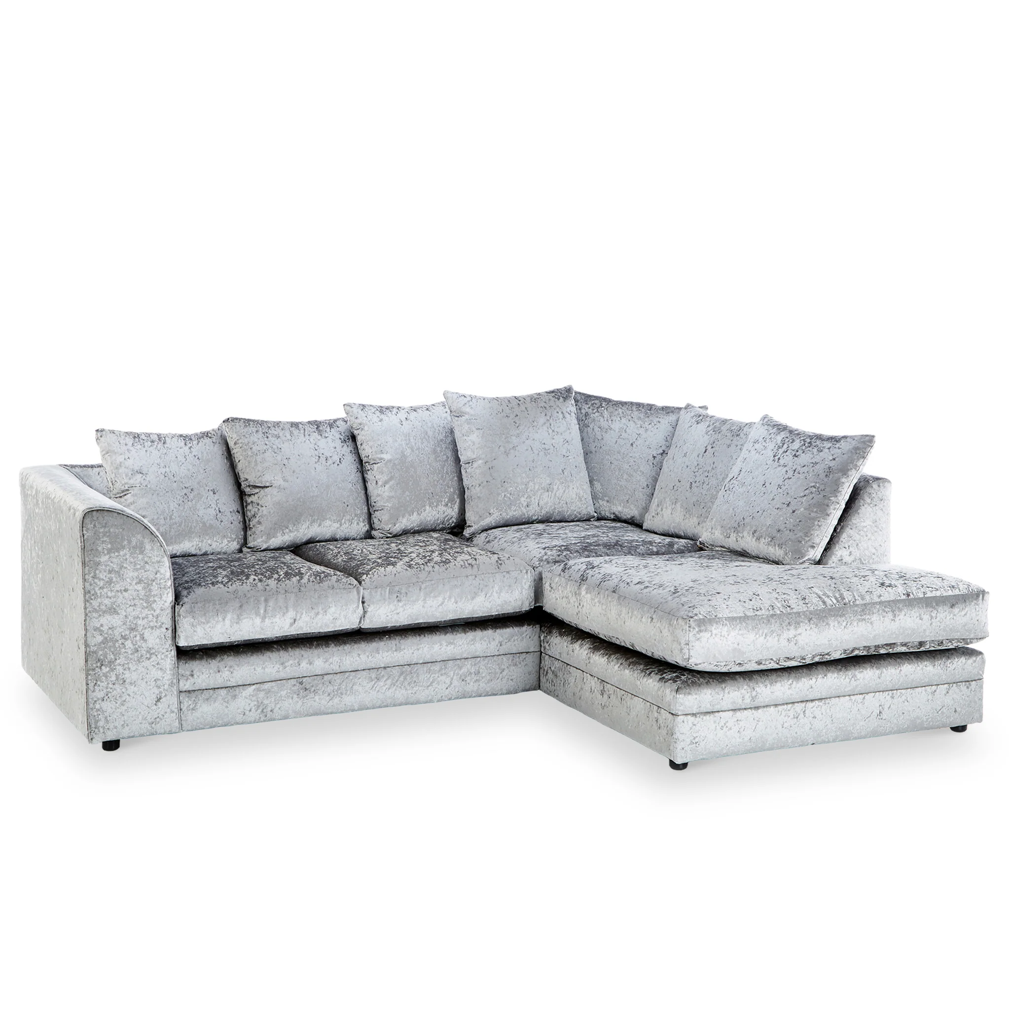 Tamara Crushed Velvet Chaise Sofa - Image 4