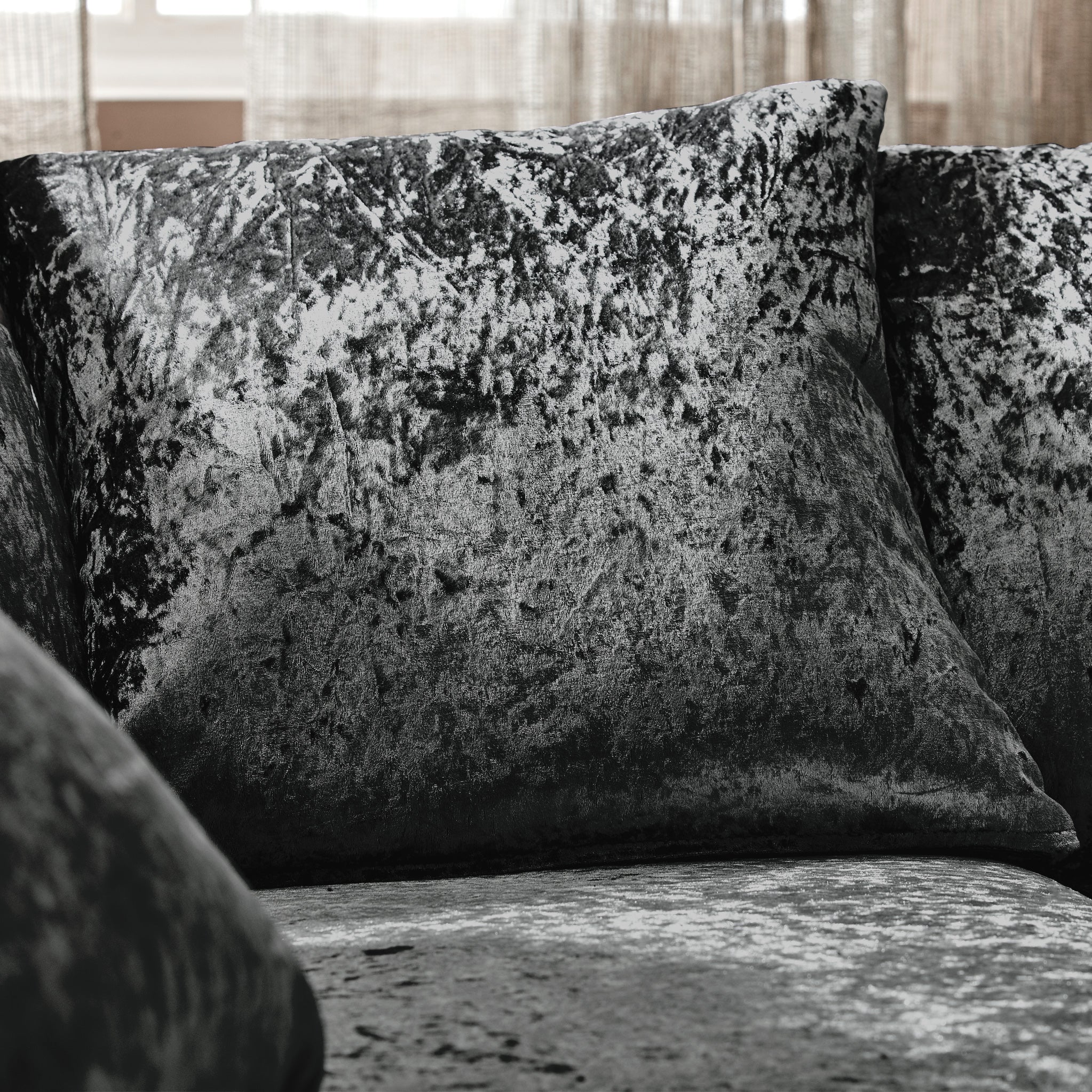 Tamara Crushed Velvet Chaise Sofa - Image 42
