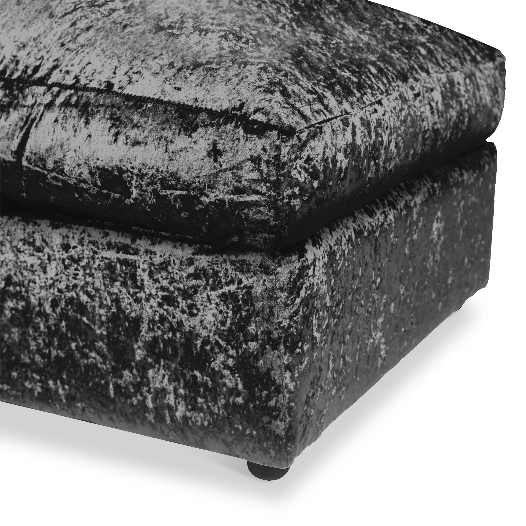 Tamara Crushed Velvet Footstool - Image 10