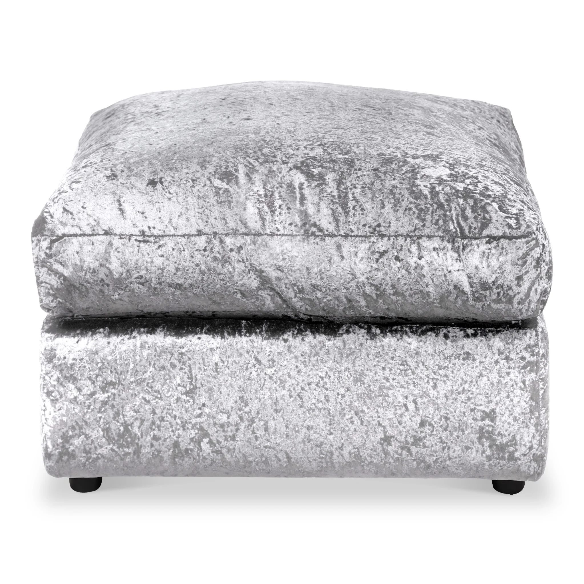 Tamara Crushed Velvet Footstool - Image 4