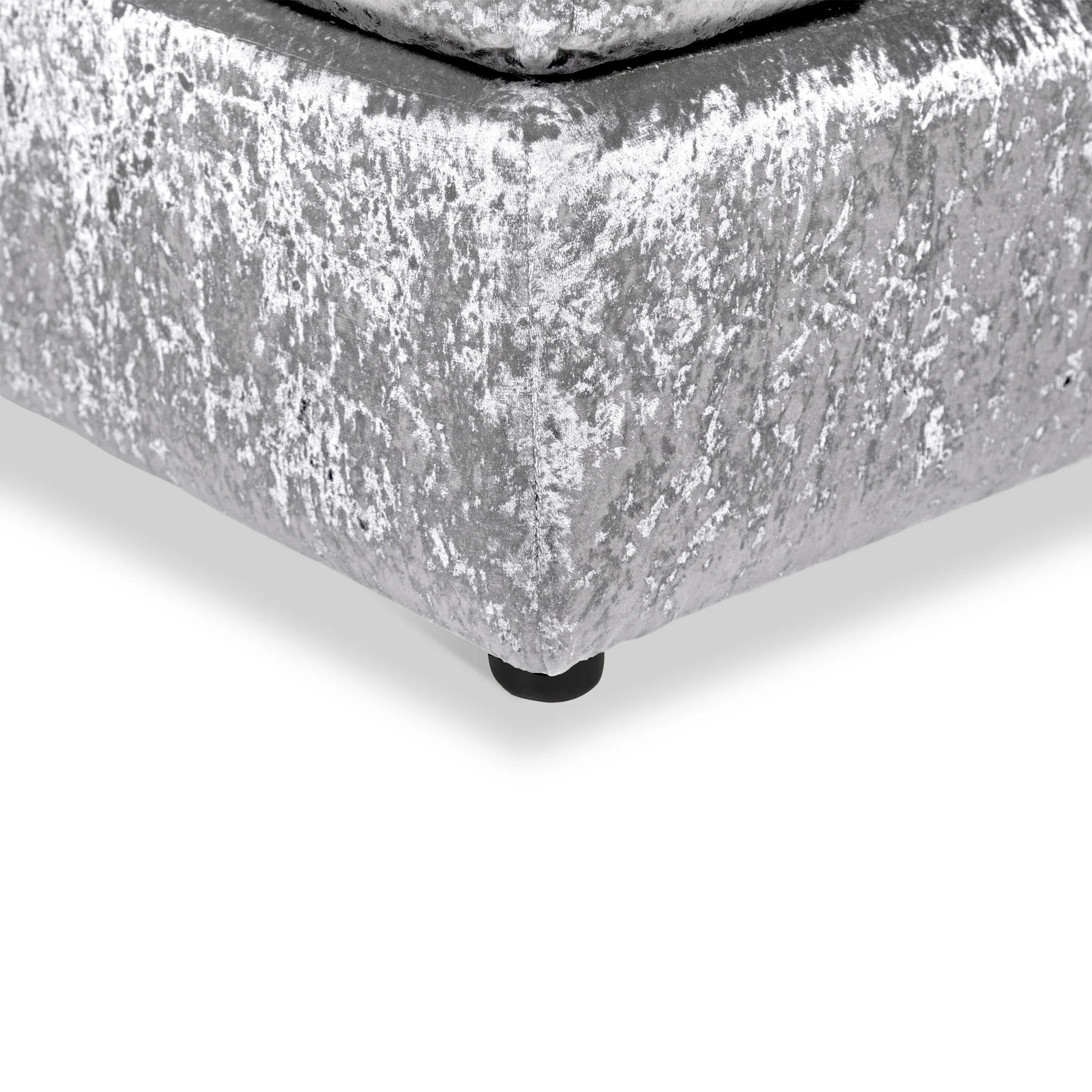 Tamara Crushed Velvet Footstool - Image 5