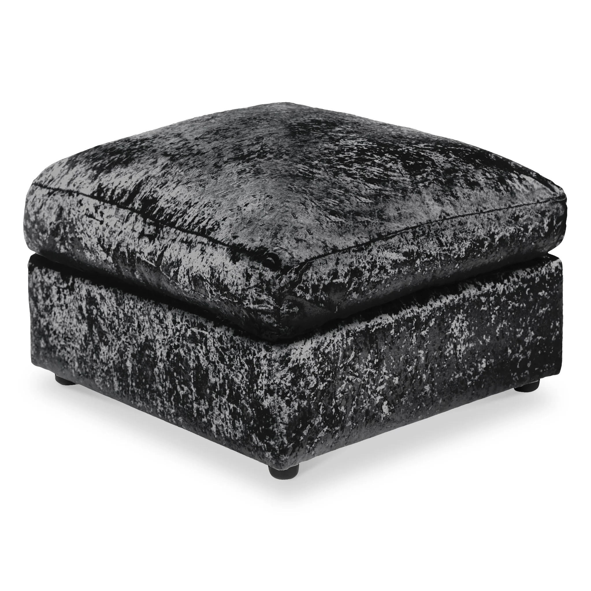 Tamara Crushed Velvet Footstool - Image 8