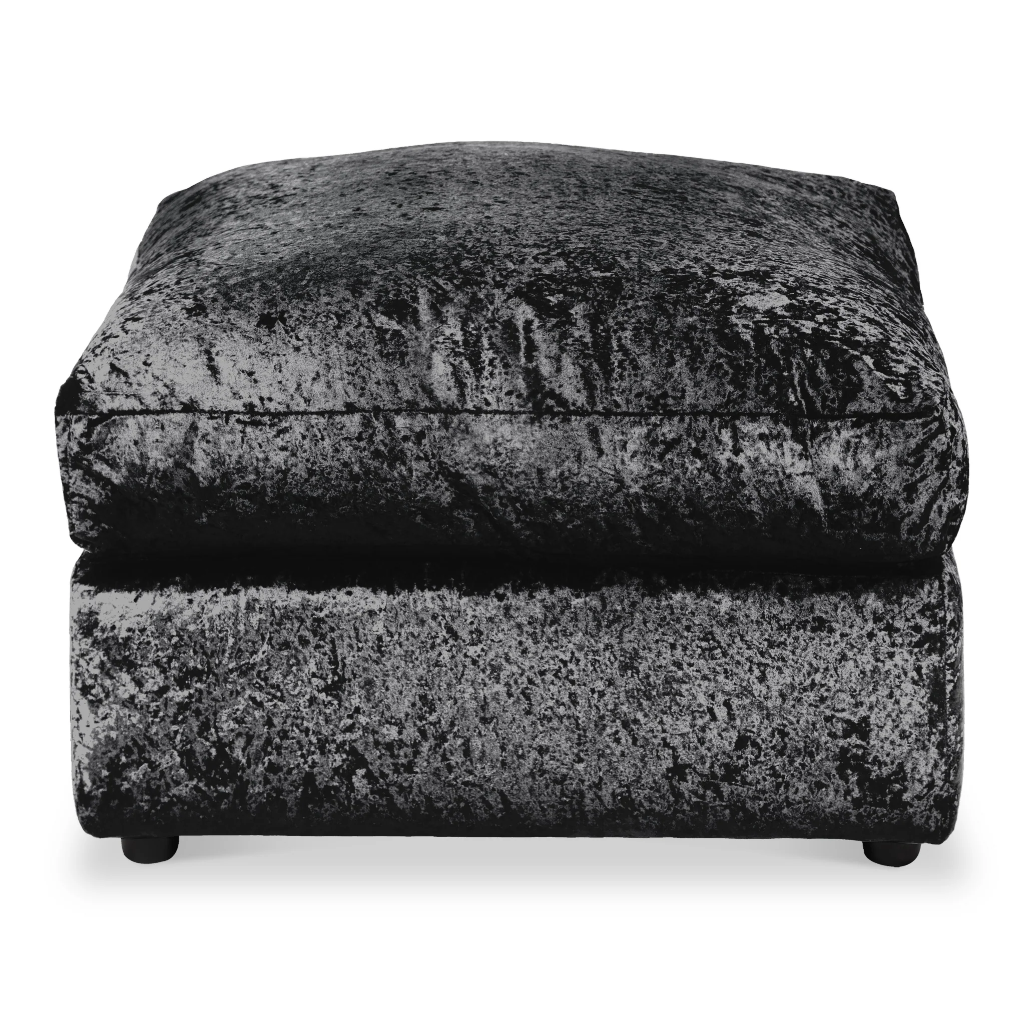 Tamara Crushed Velvet Footstool - Image 9