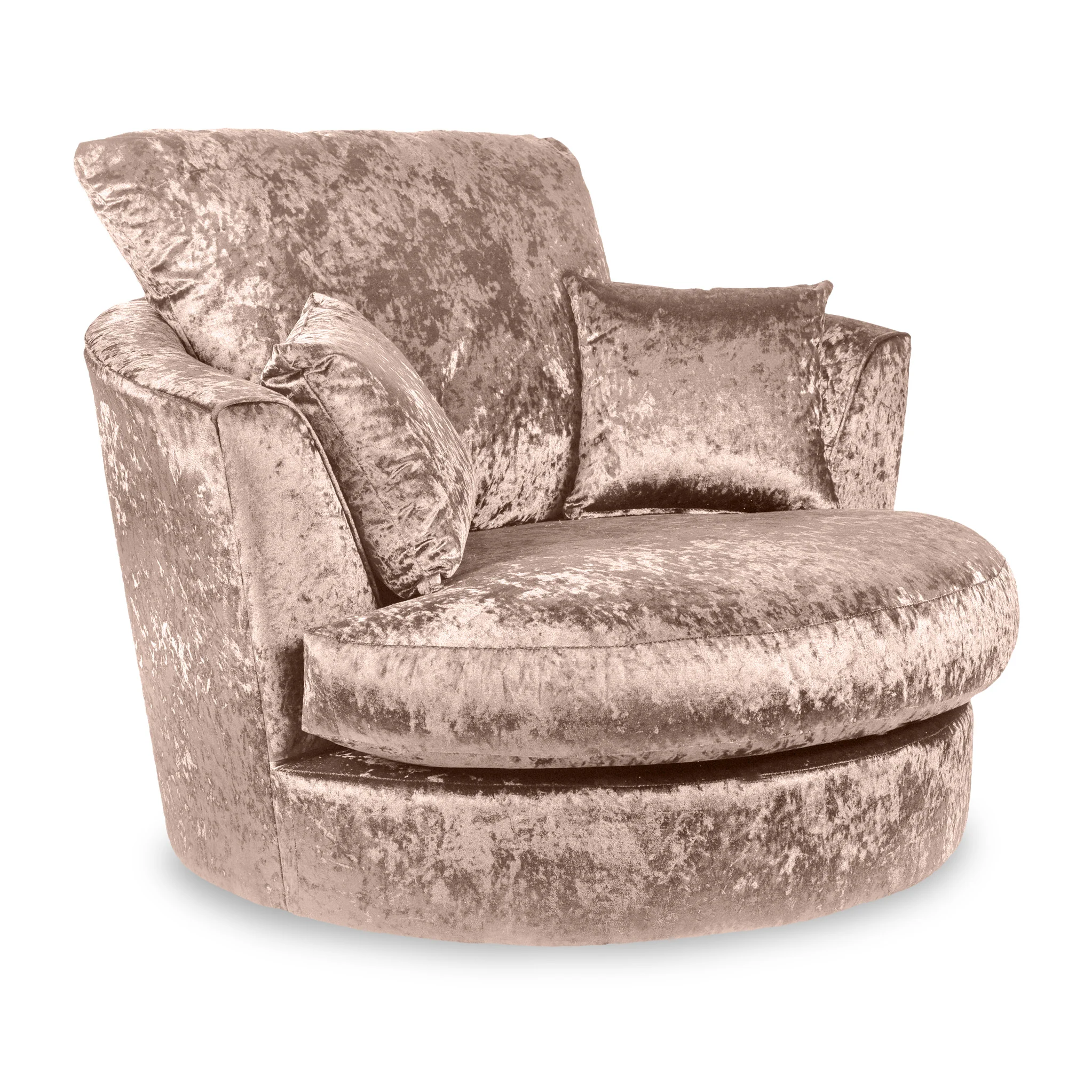 Tamara Crushed Velvet Swivel Chair - Image 15