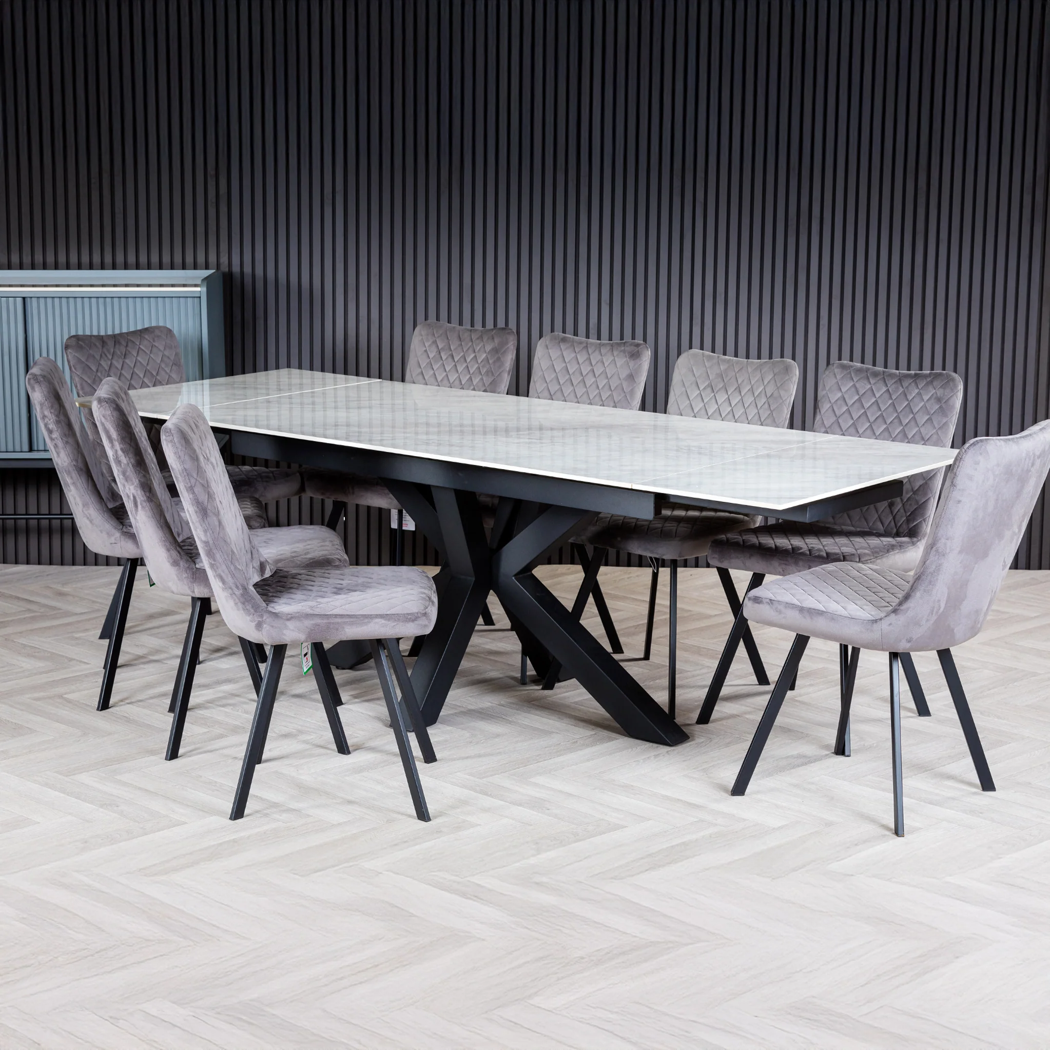 Tatum 160-240cm Extending Ceramic Dining Table - Image 2