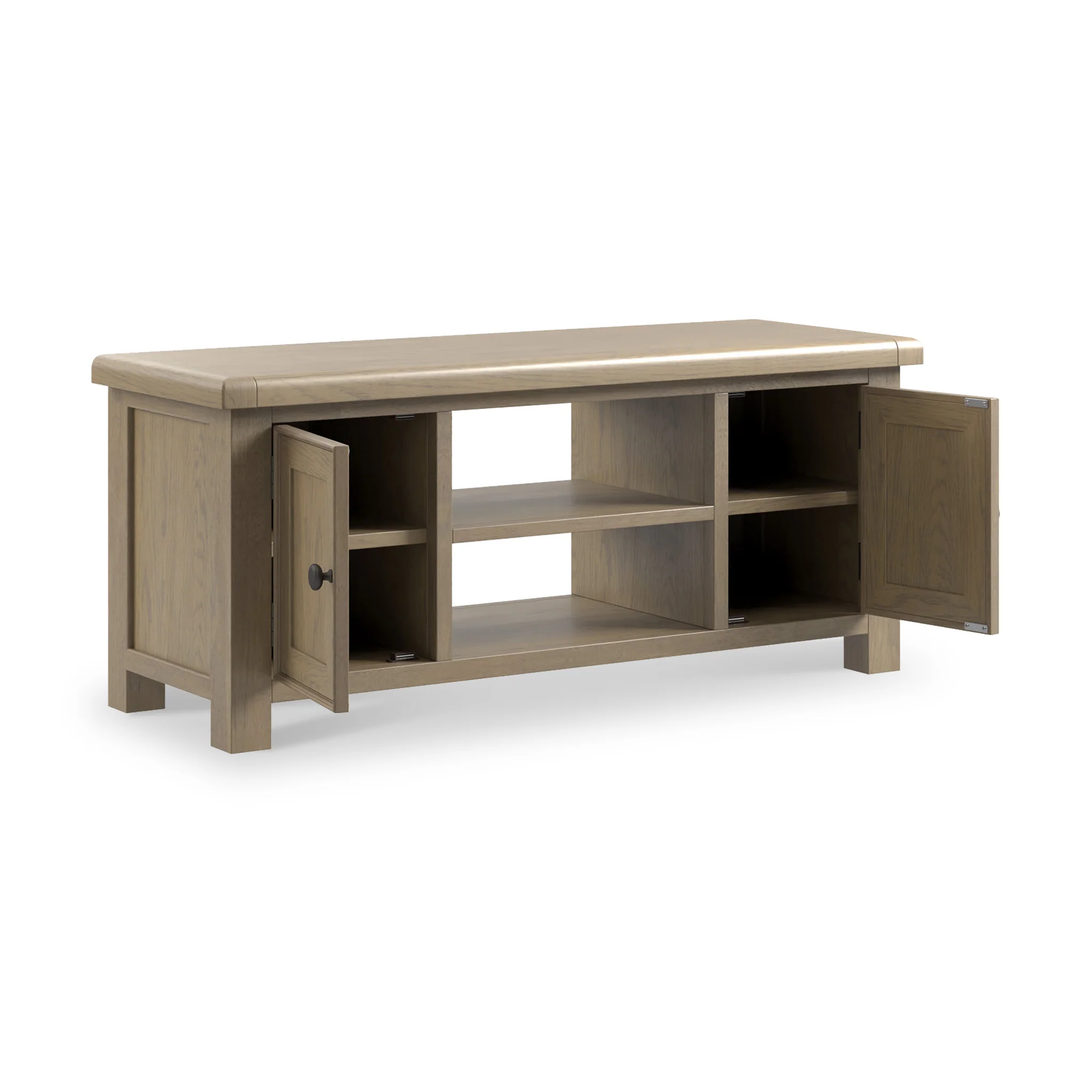 Taunton Smoked Oak 115cm Wide TV Unit - Image 4