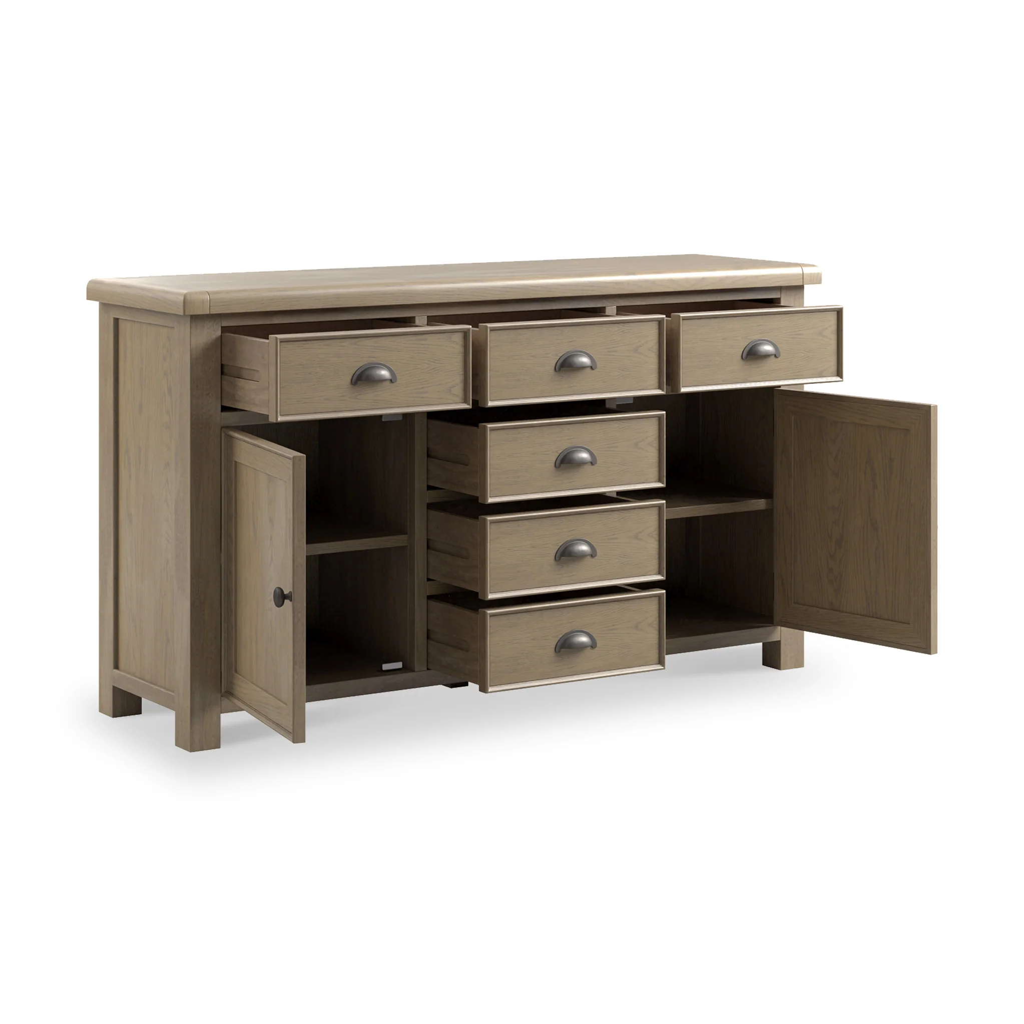 Taunton Smoked Oak Extra Large Sideboard - Image 4