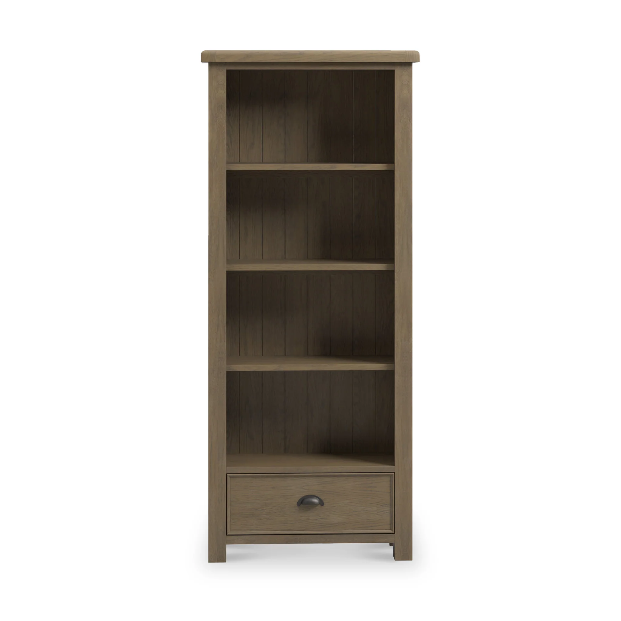 Taunton Smoked Oak Large Display Bookcase - Image 3