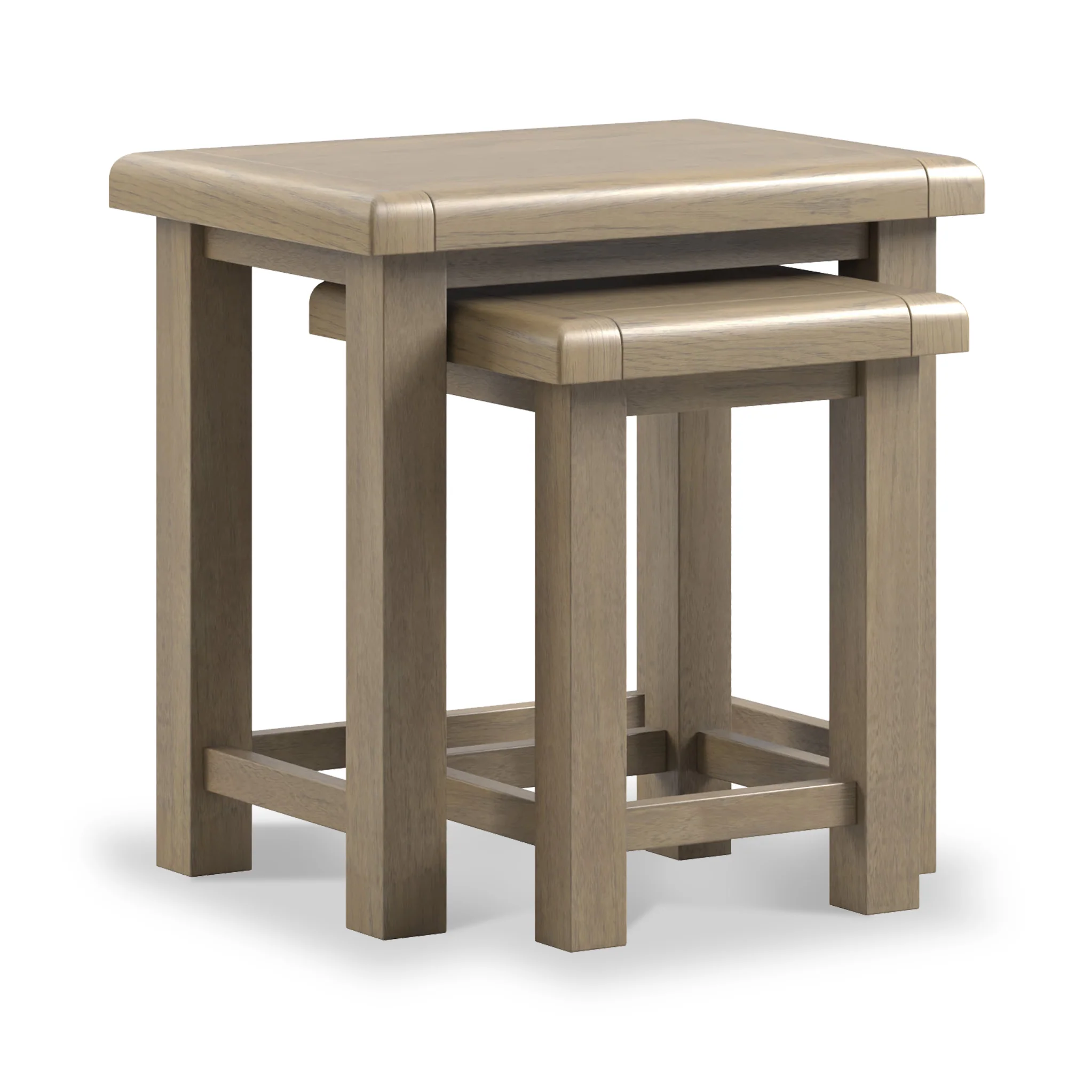 Taunton Smoked Oak Nest of 2 Tables