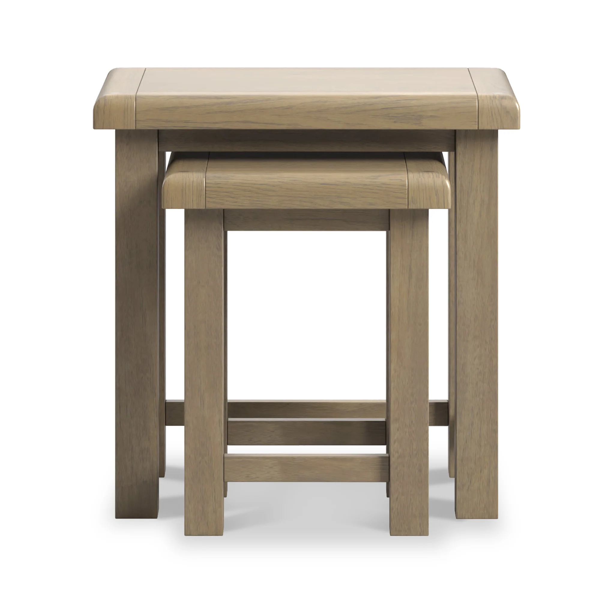 Taunton Smoked Oak Nest of 2 Tables - Image 3