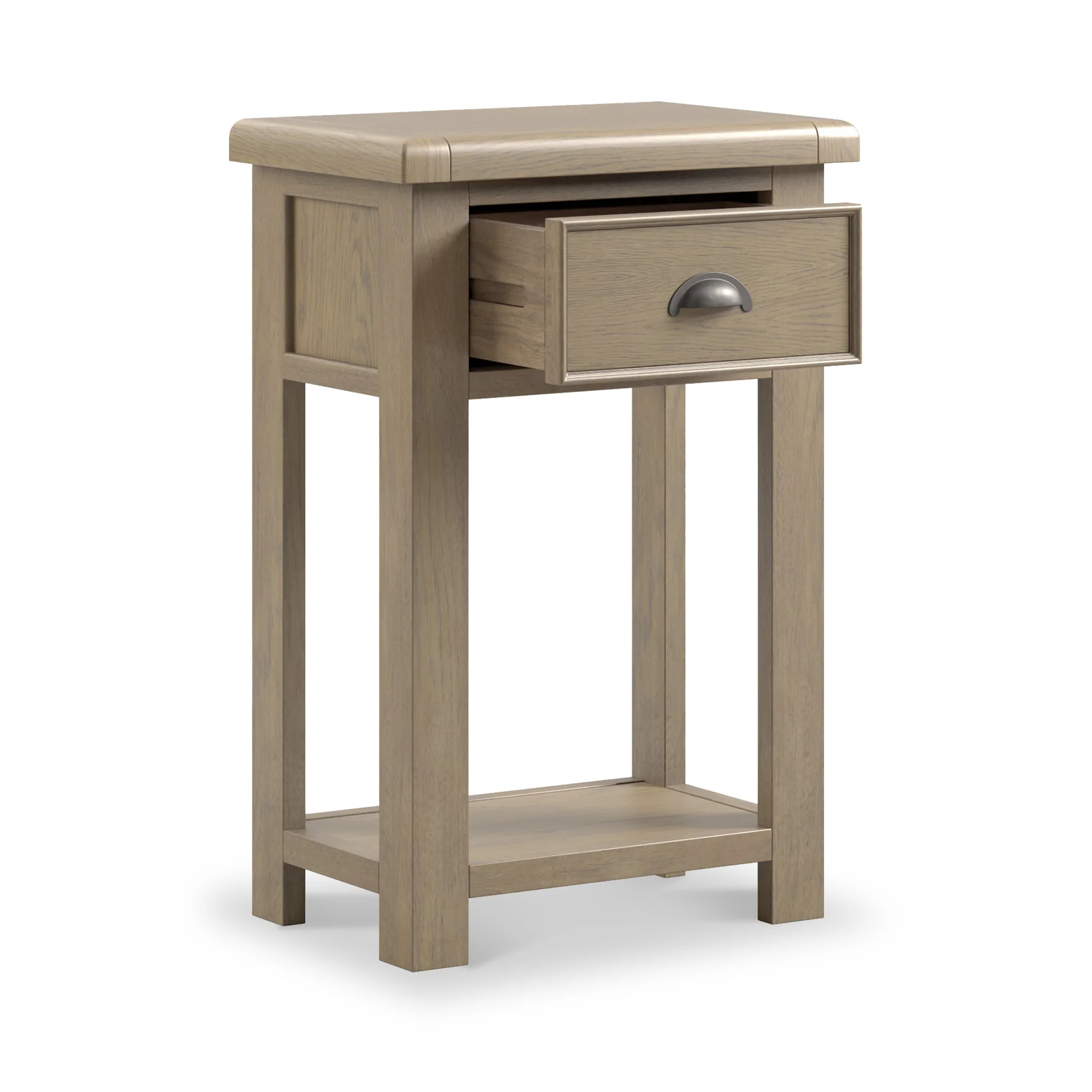 Taunton Smoked Oak Side Table - Image 4