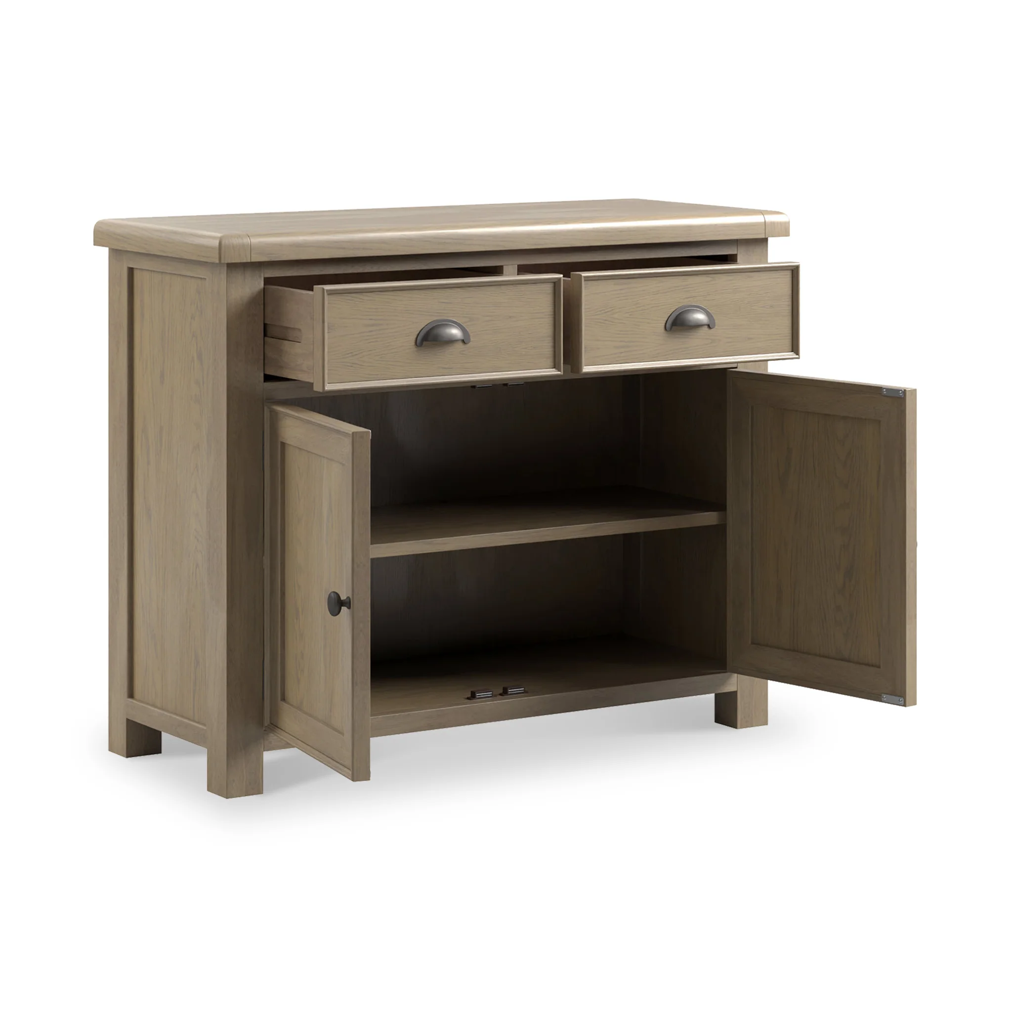 Taunton Smoked Oak Small Sideboard - Image 4