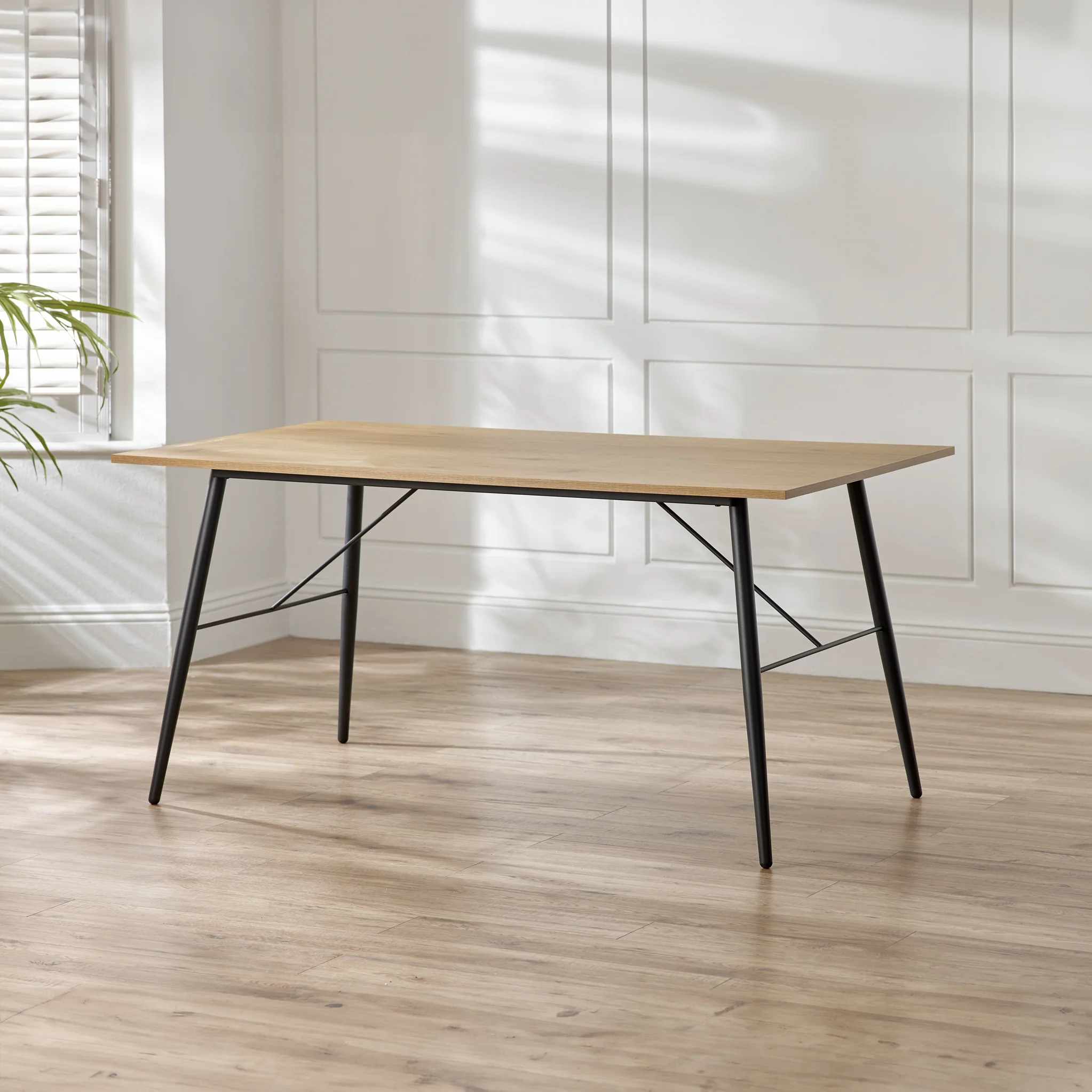 Taylor 160cm Oak Effect Dining Table - Image 3