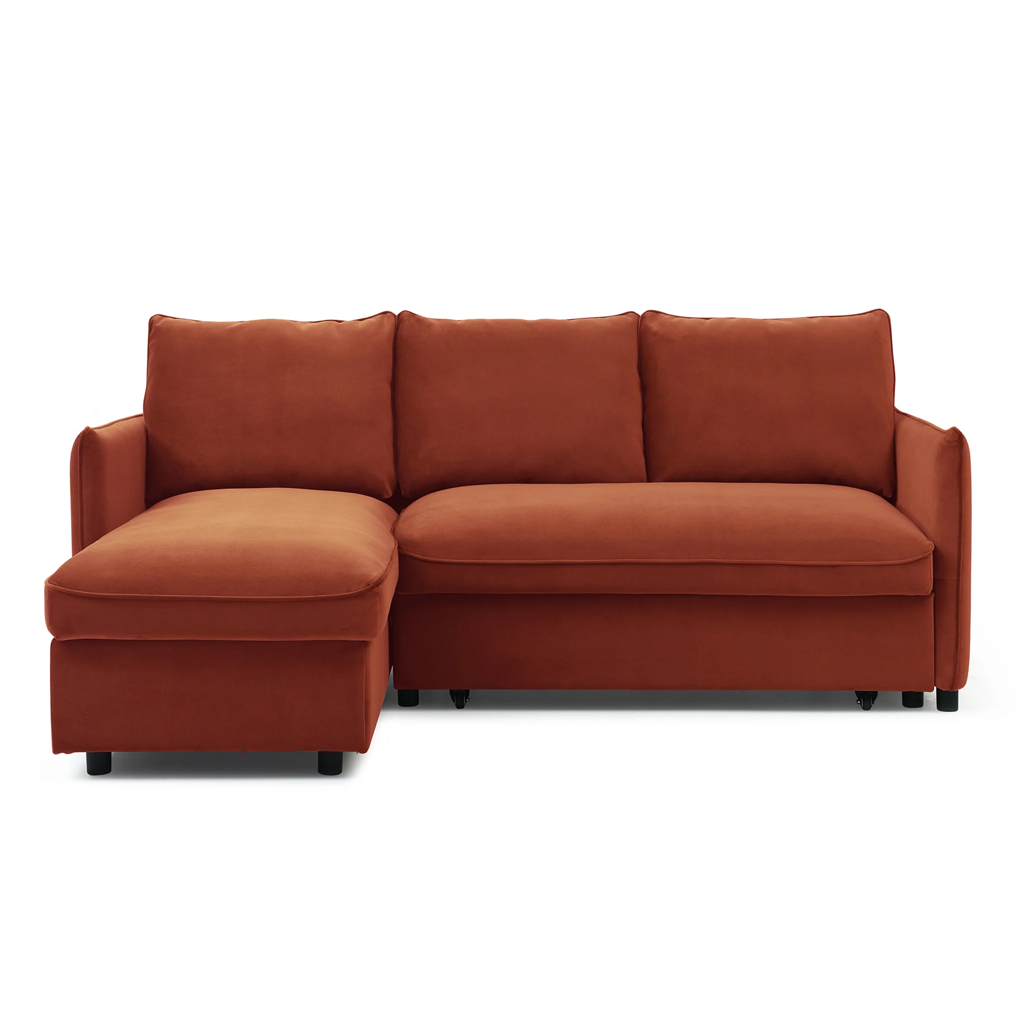 Thalia Velvet Corner Sofa Bed - Image 14