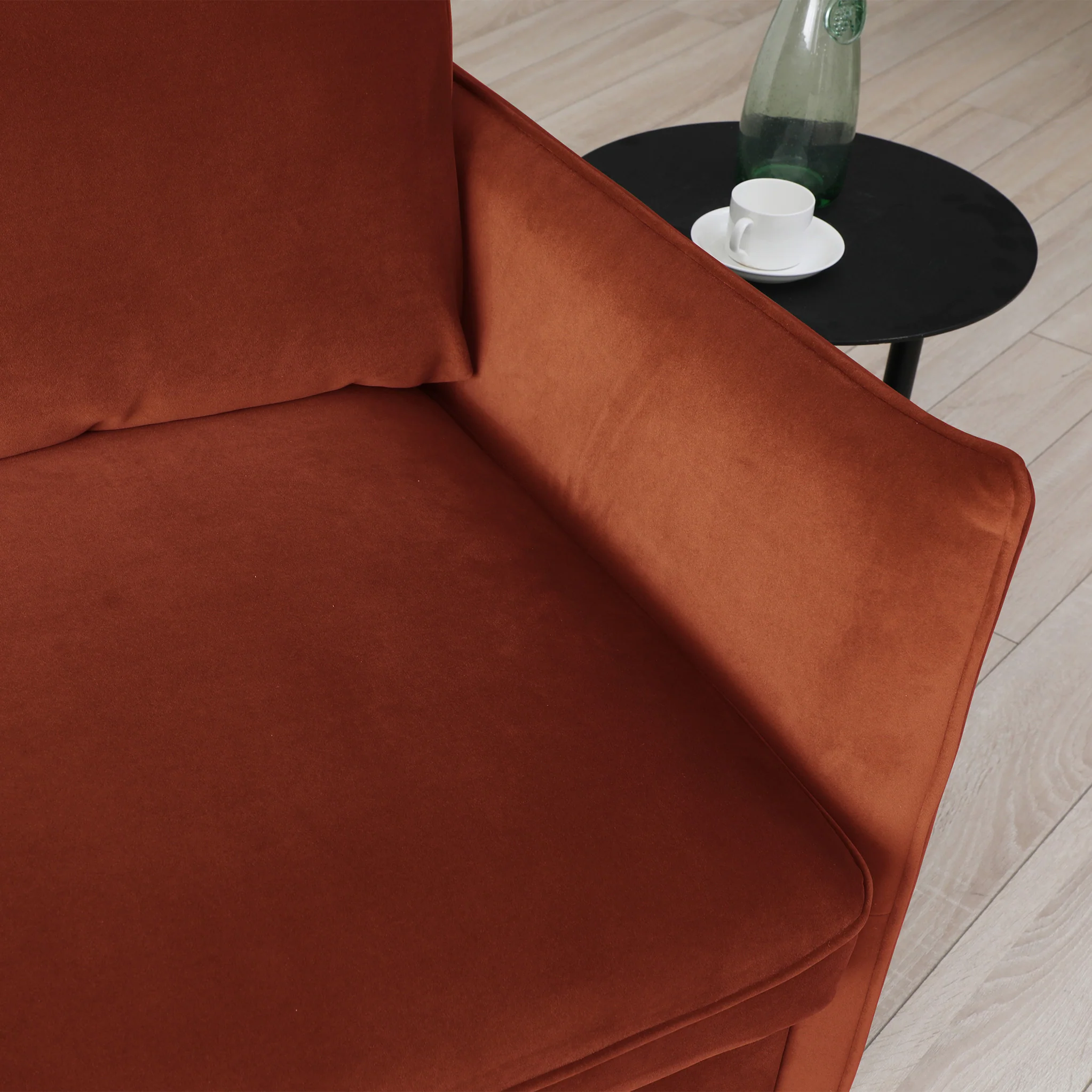Thalia Velvet Corner Sofa Bed - Image 17