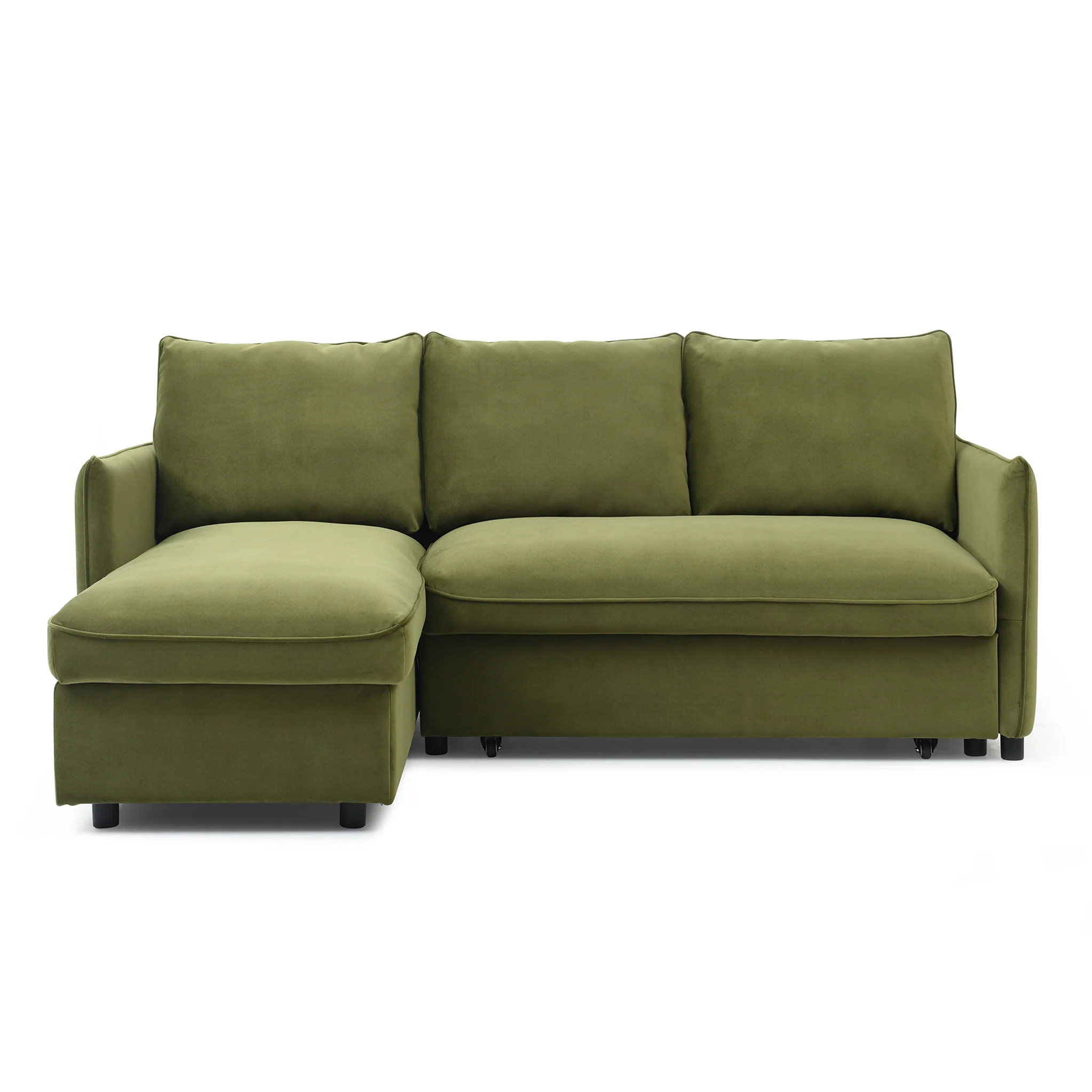 Thalia Velvet Corner Sofa Bed - Image 24