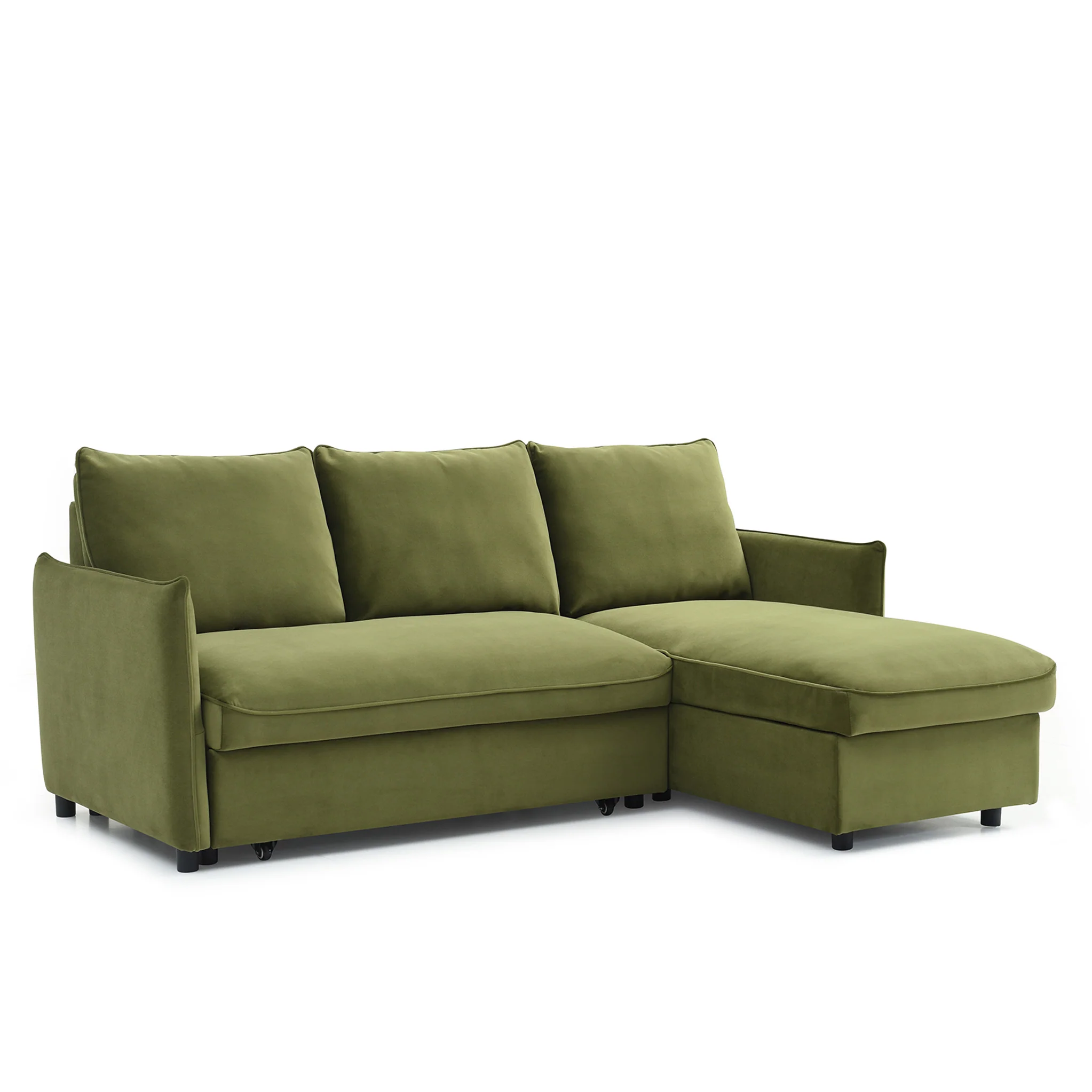 Thalia Velvet Corner Sofa Bed - Image 25