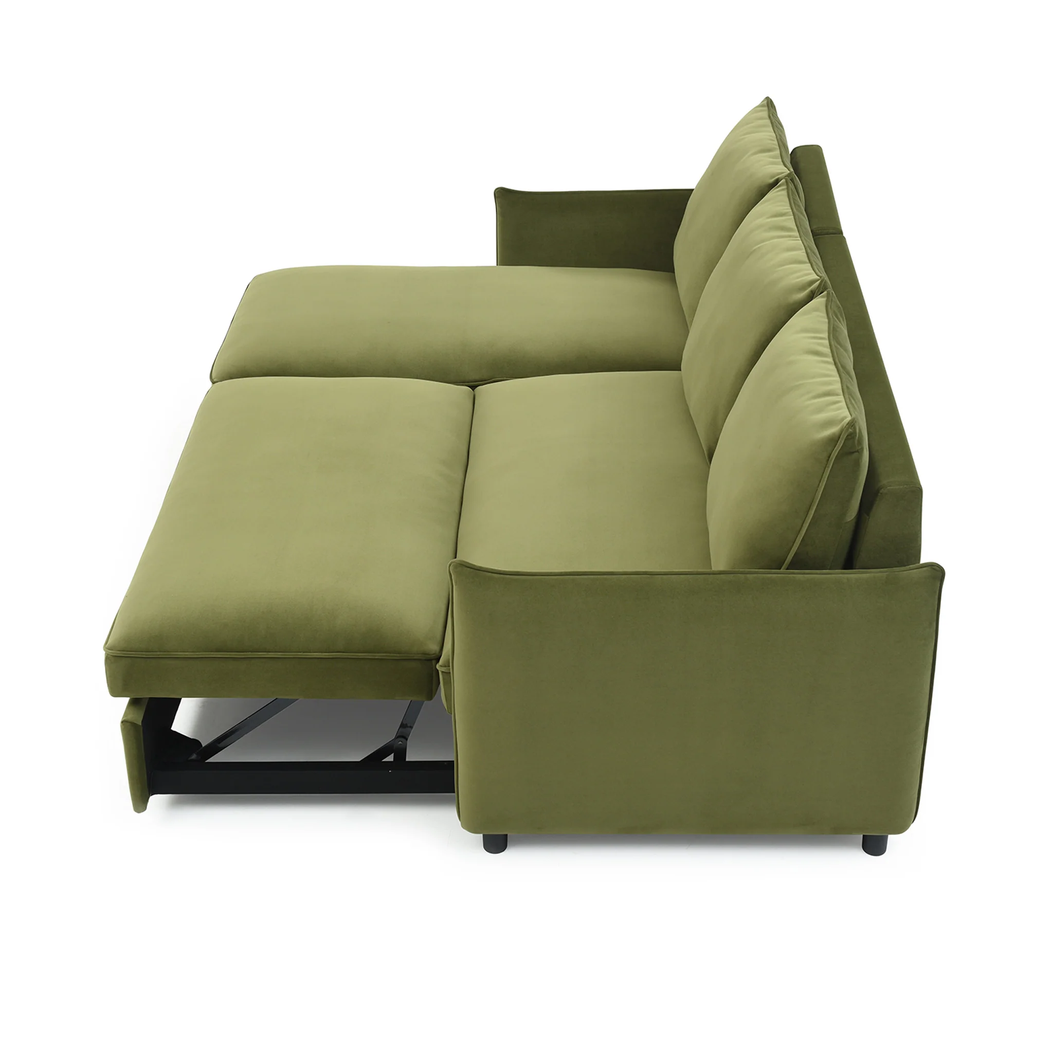 Thalia Velvet Corner Sofa Bed - Image 39