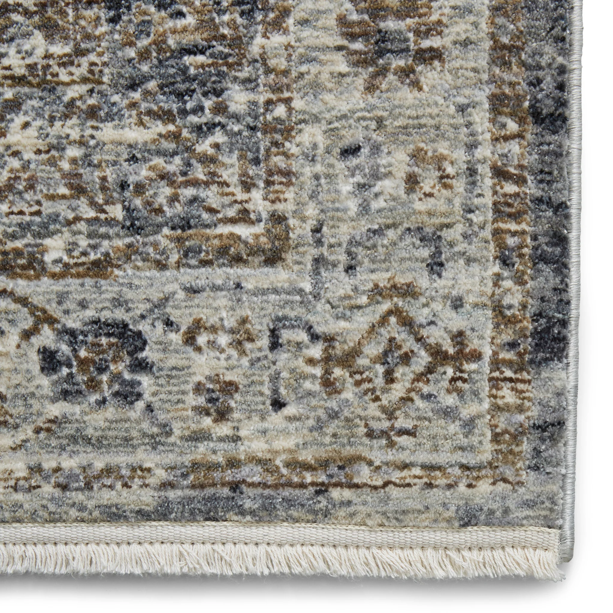 Thea Distressed Grey Vintage Rug - Image 5