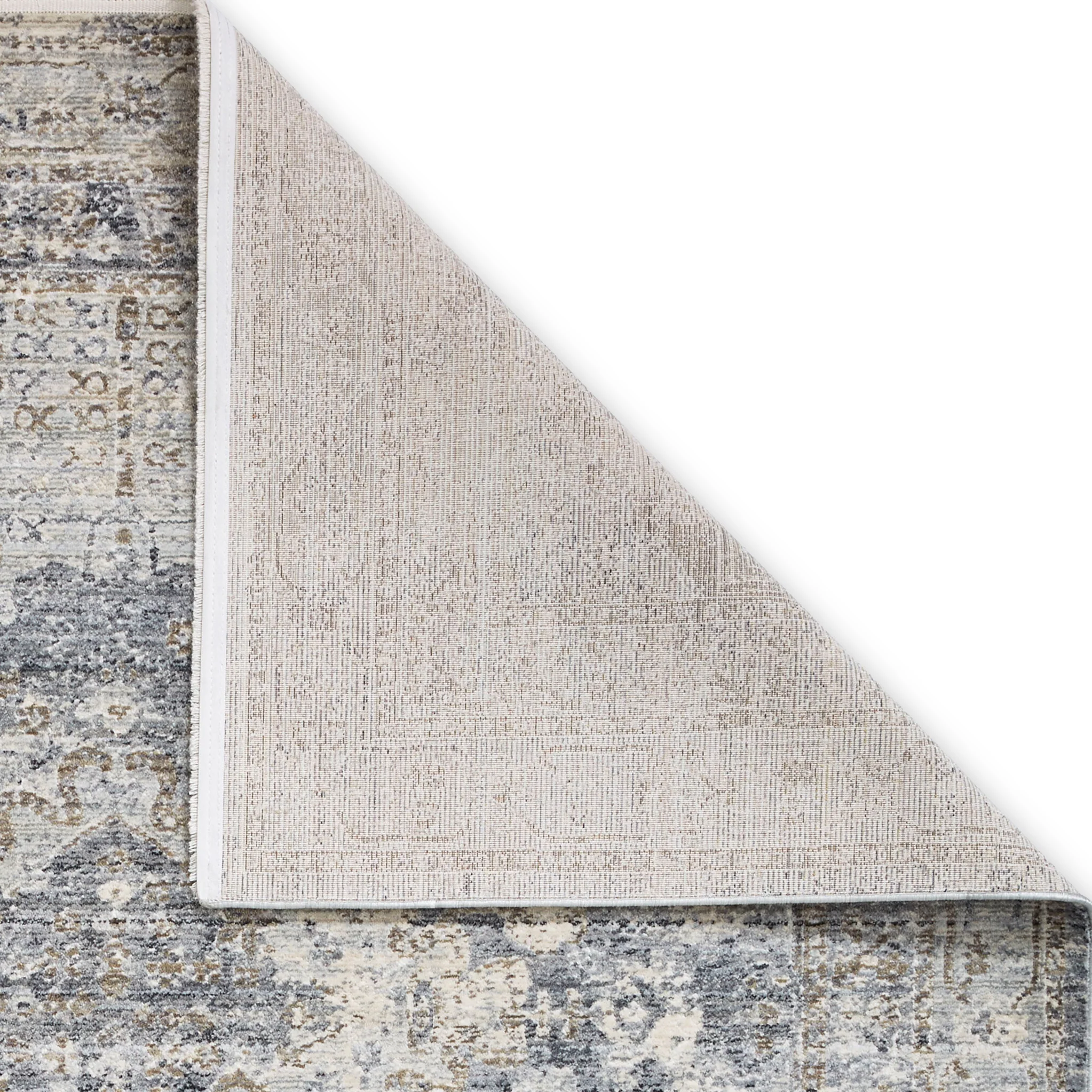 Thea Distressed Grey Vintage Rug - Image 7