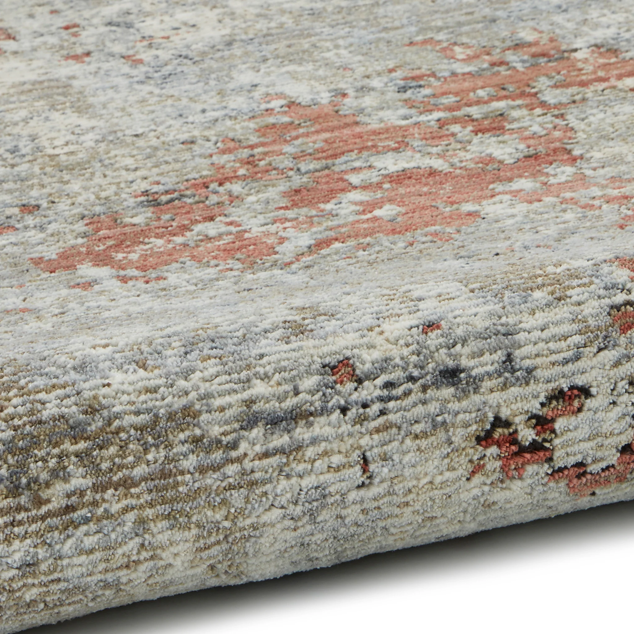 Thea Distressed Terracotta Antique Rug - Image 3