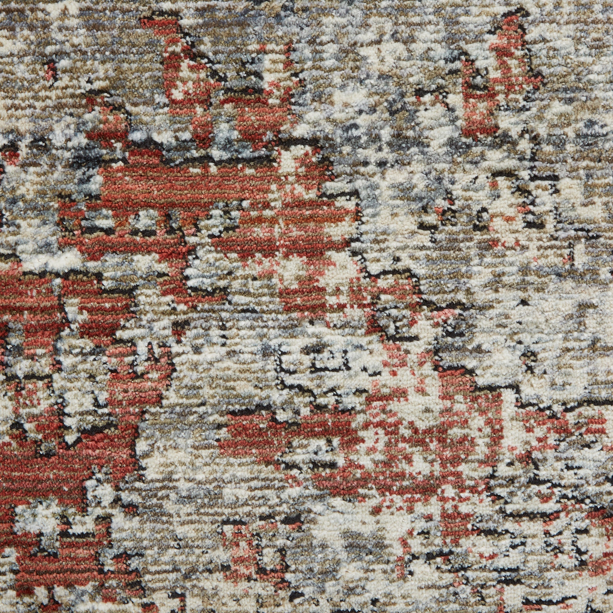 Thea Distressed Terracotta Antique Rug - Image 6