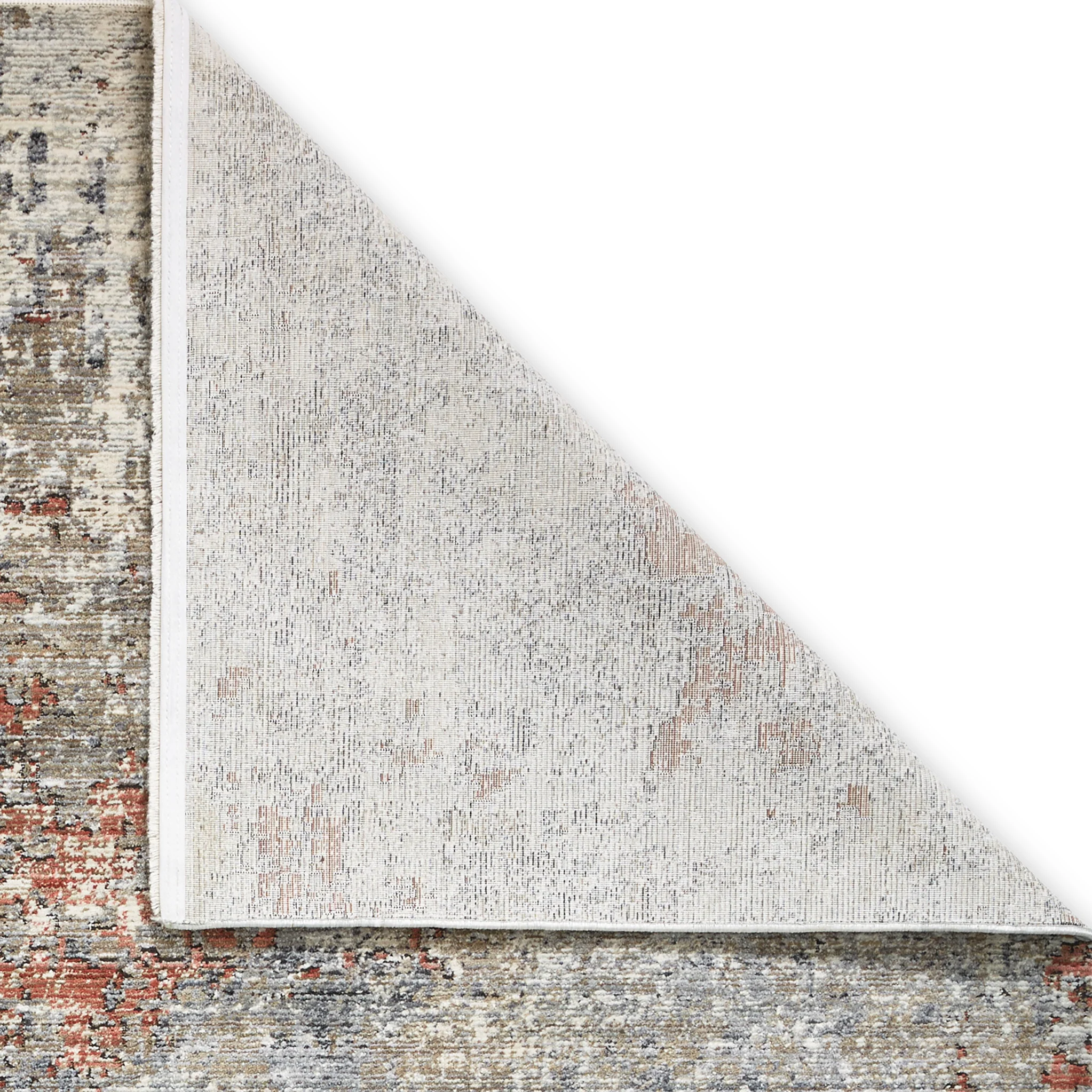 Thea Distressed Terracotta Antique Rug - Image 7