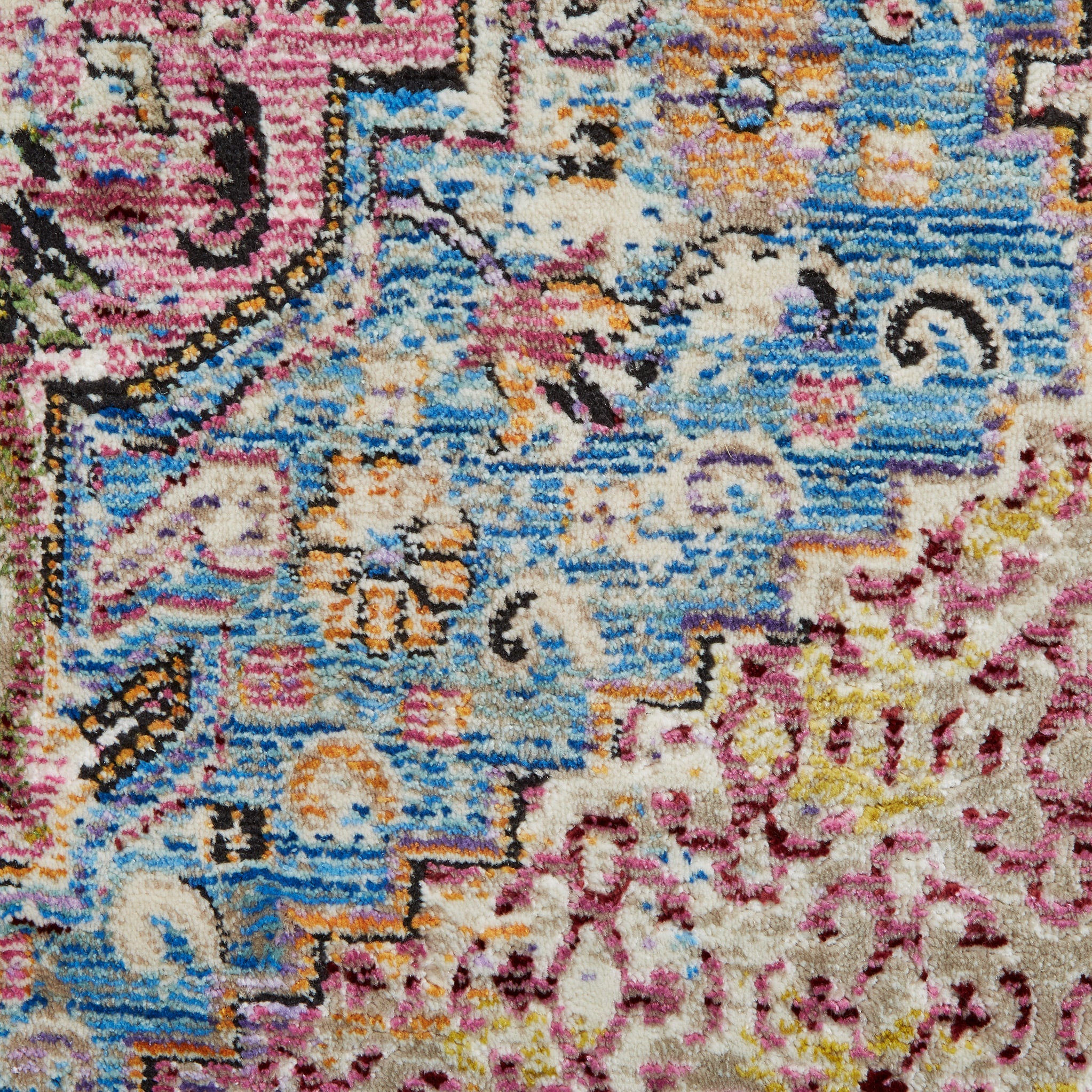 Thea Moroccan Multicoloured Distressed Rug - Image 6