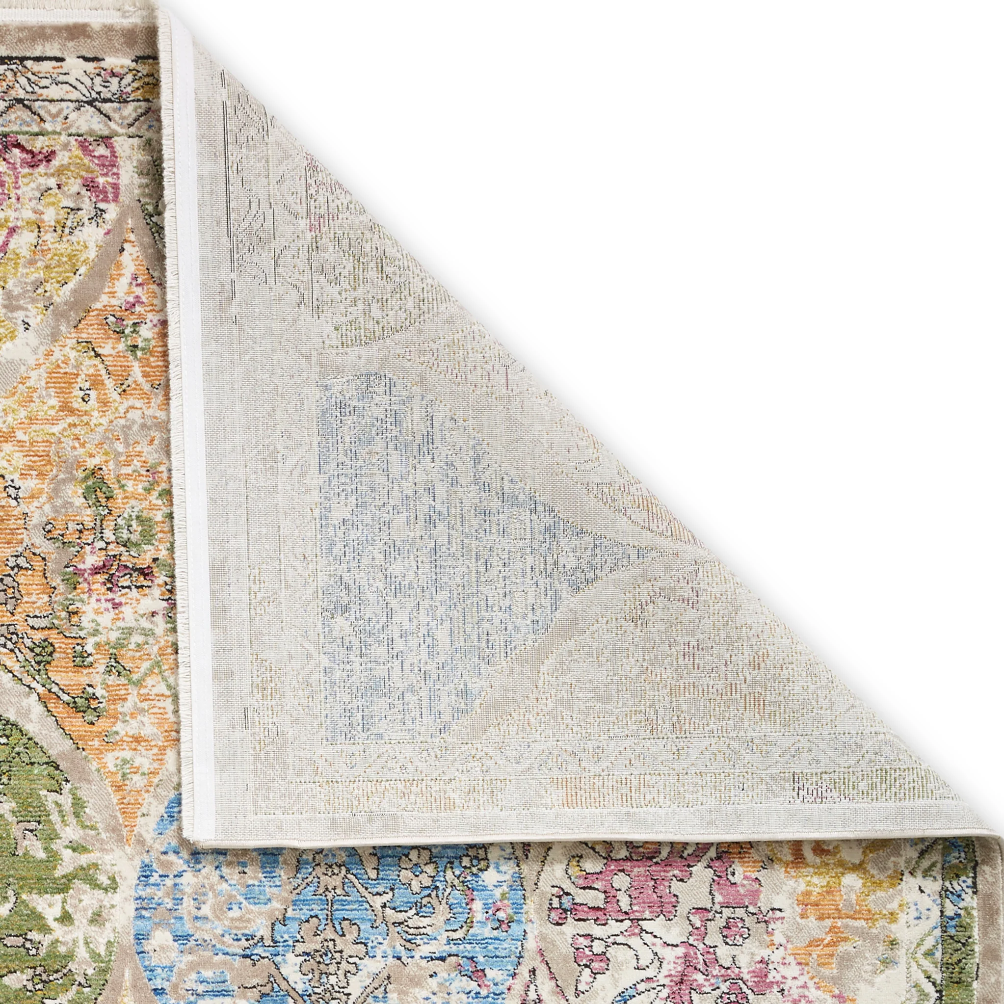 Thea Multicoloured Distressed Traditional Rug - Image 7