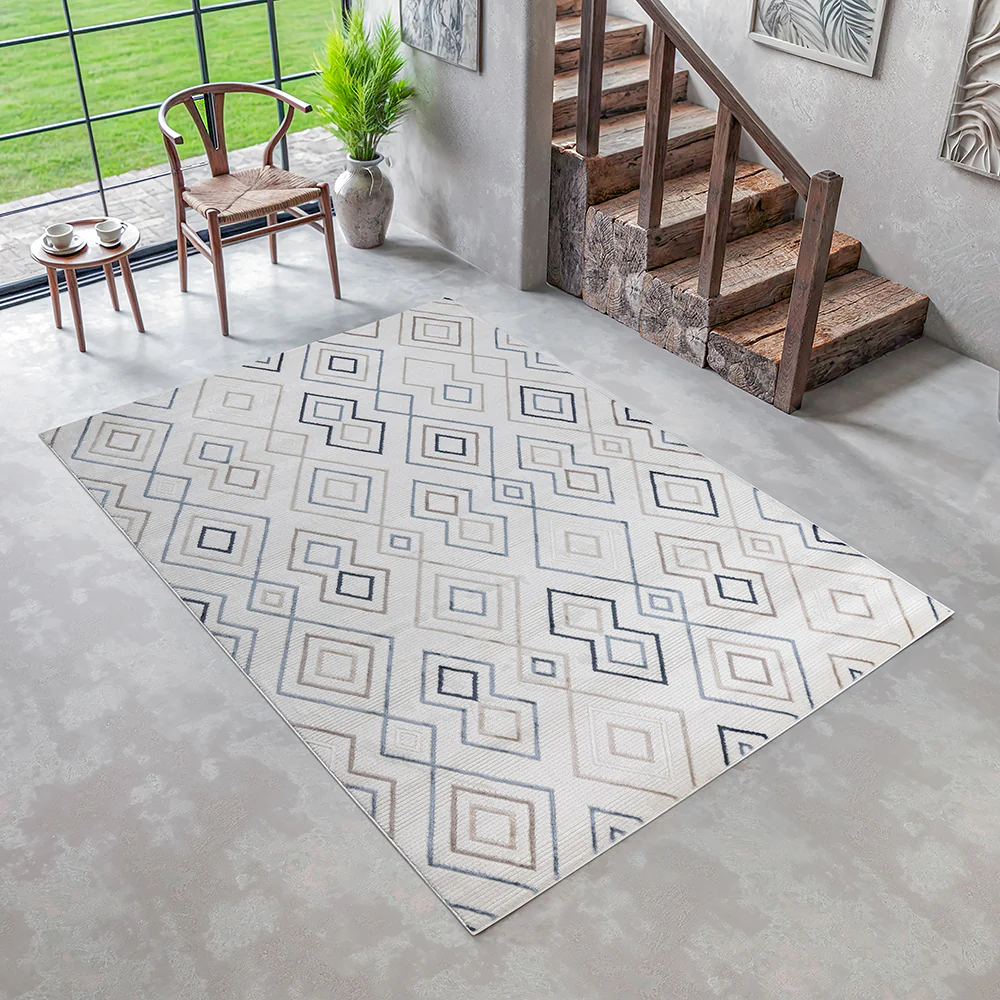 Tilden Soft Geometric Design Rug - Image 2