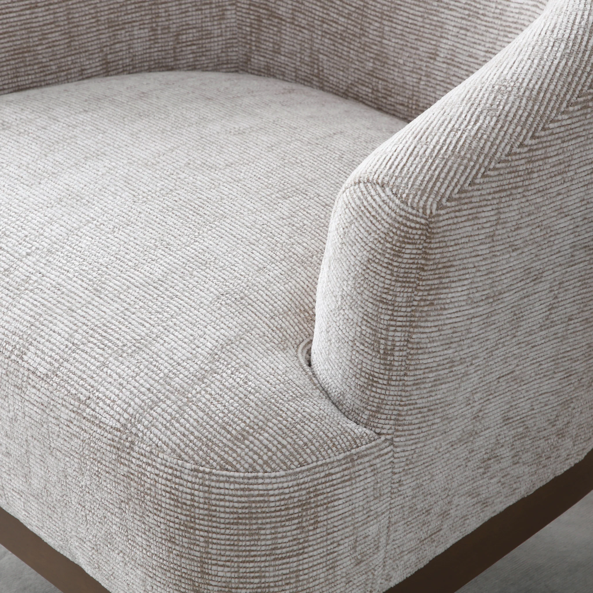 Toira Natural Woven Chenille Chair - Image 4