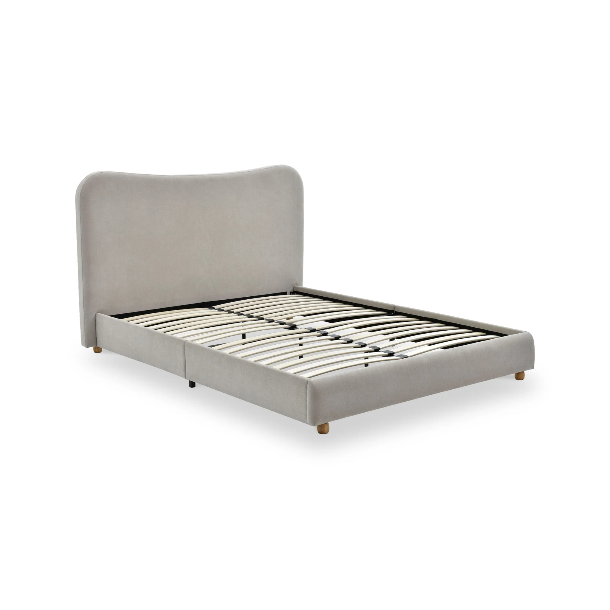 Tolliver Curved Headboard Bed Frame - Image 3