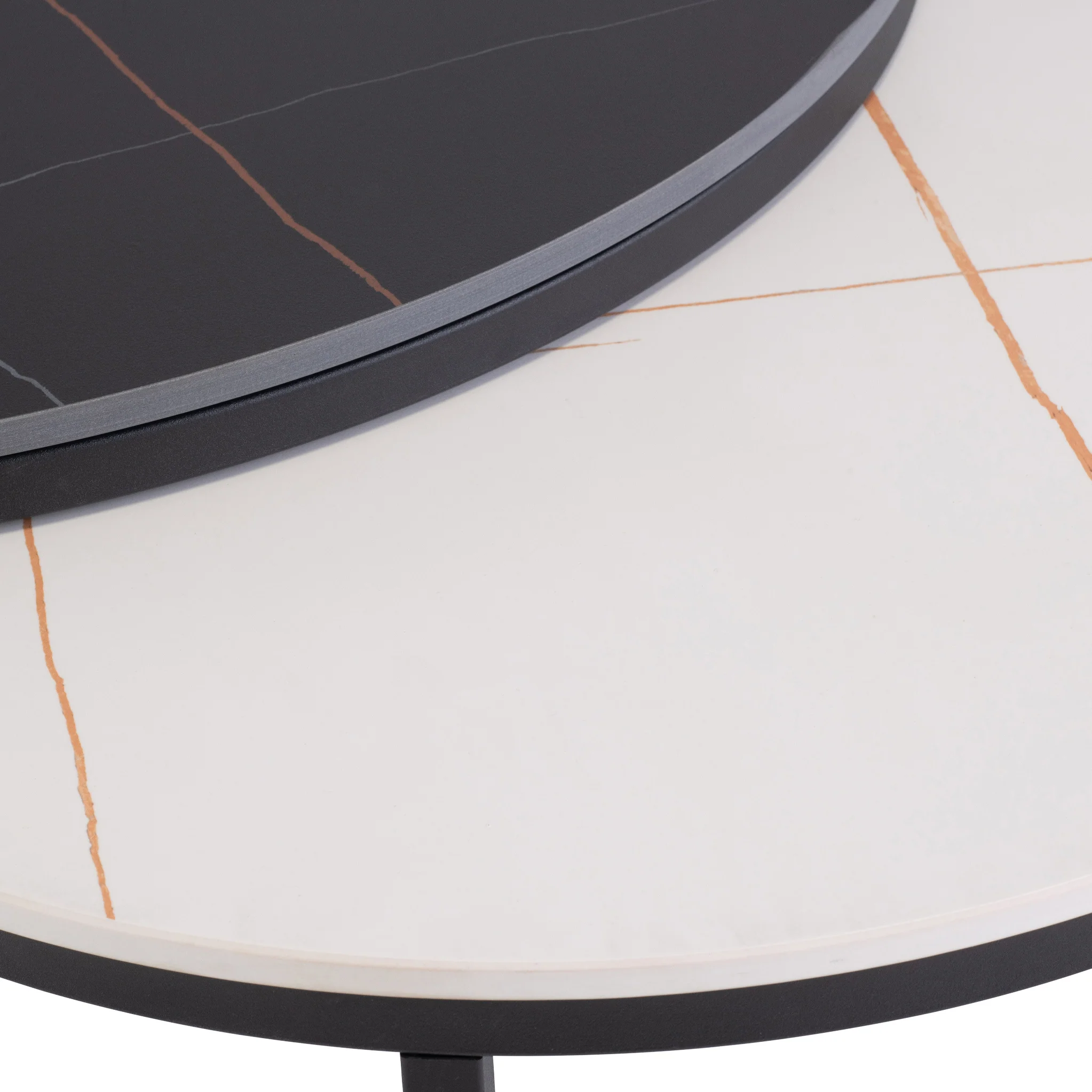 Tora Sintered Stone Round Coffee Table Set - Image 2