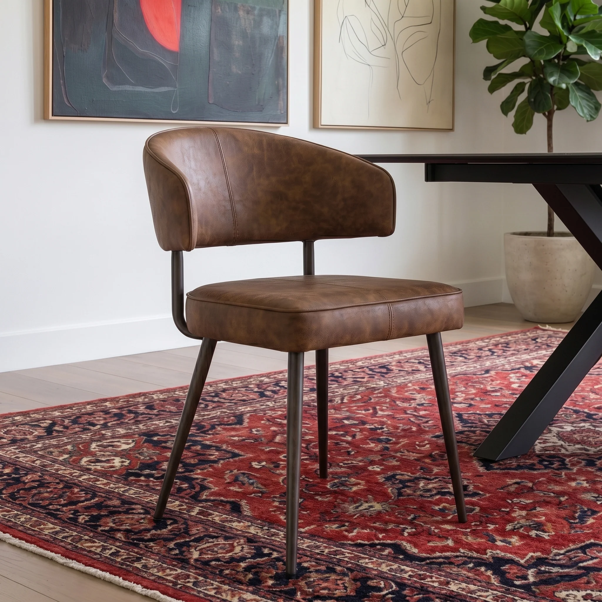 Torcello Faux Leather Dining Chair - Image 2